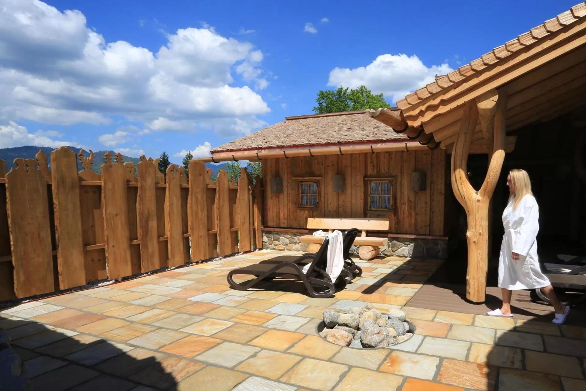 Sauna in Alm- & Wellnesshotel Alpenhof