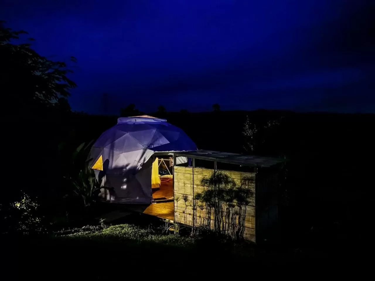 Night in Ecohotel Monte Tierra Habitaciones y Glamping