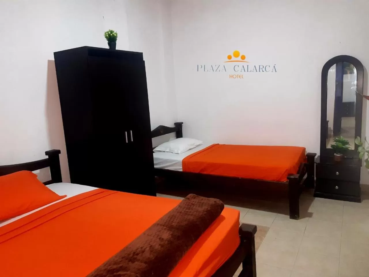 Bed in Hotel Plaza Calarcá