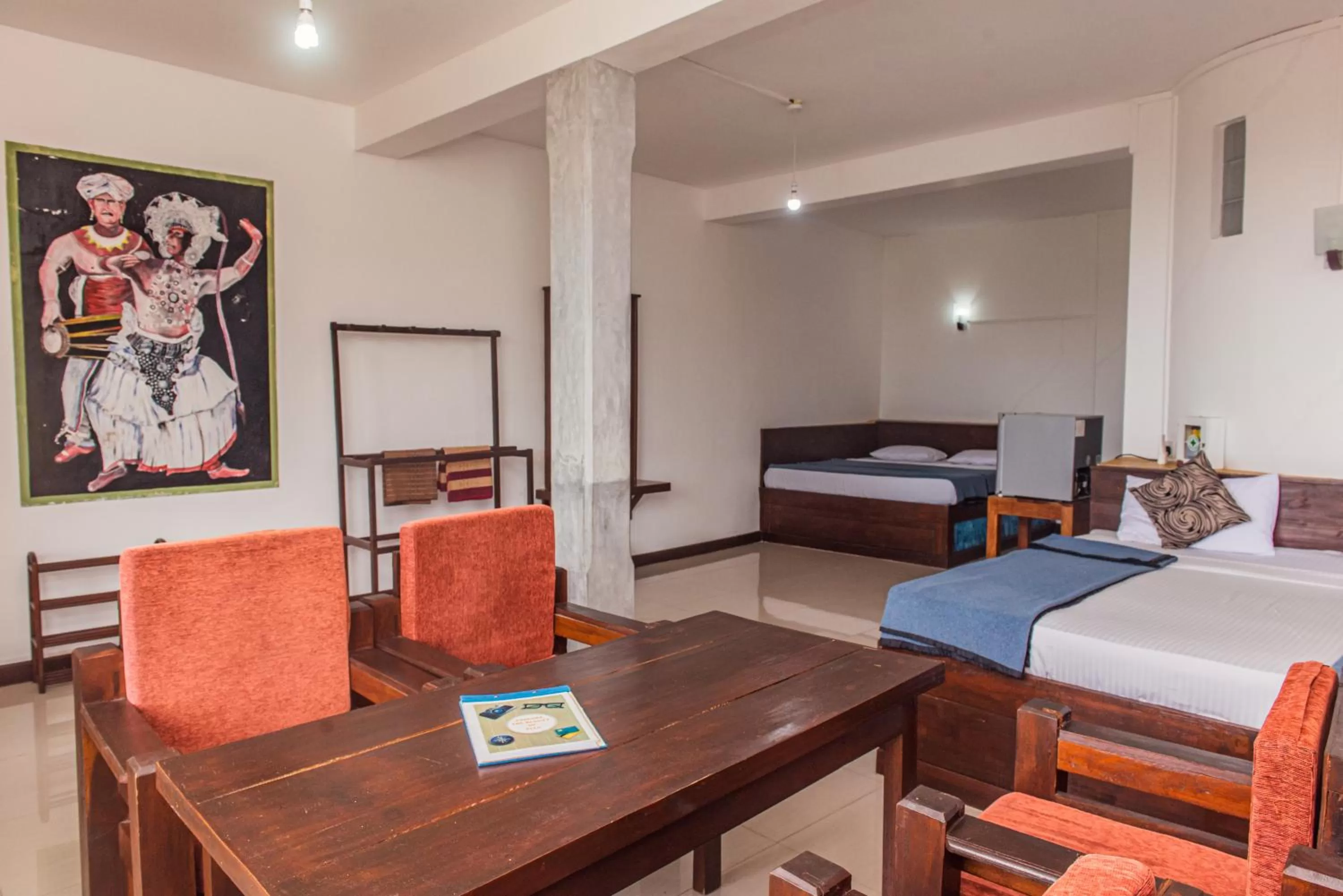 Seating area, Bed in Ravana Range Ella