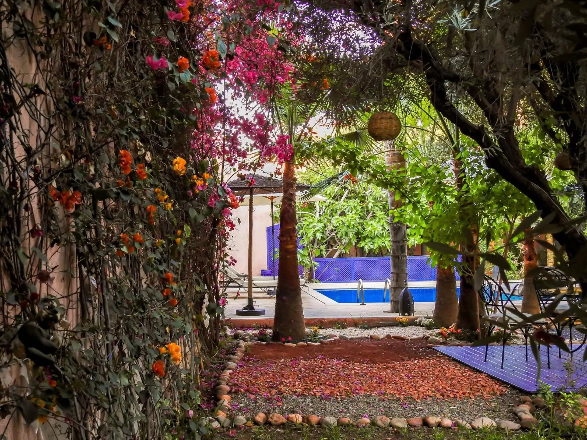 Garden in Le Bleu House