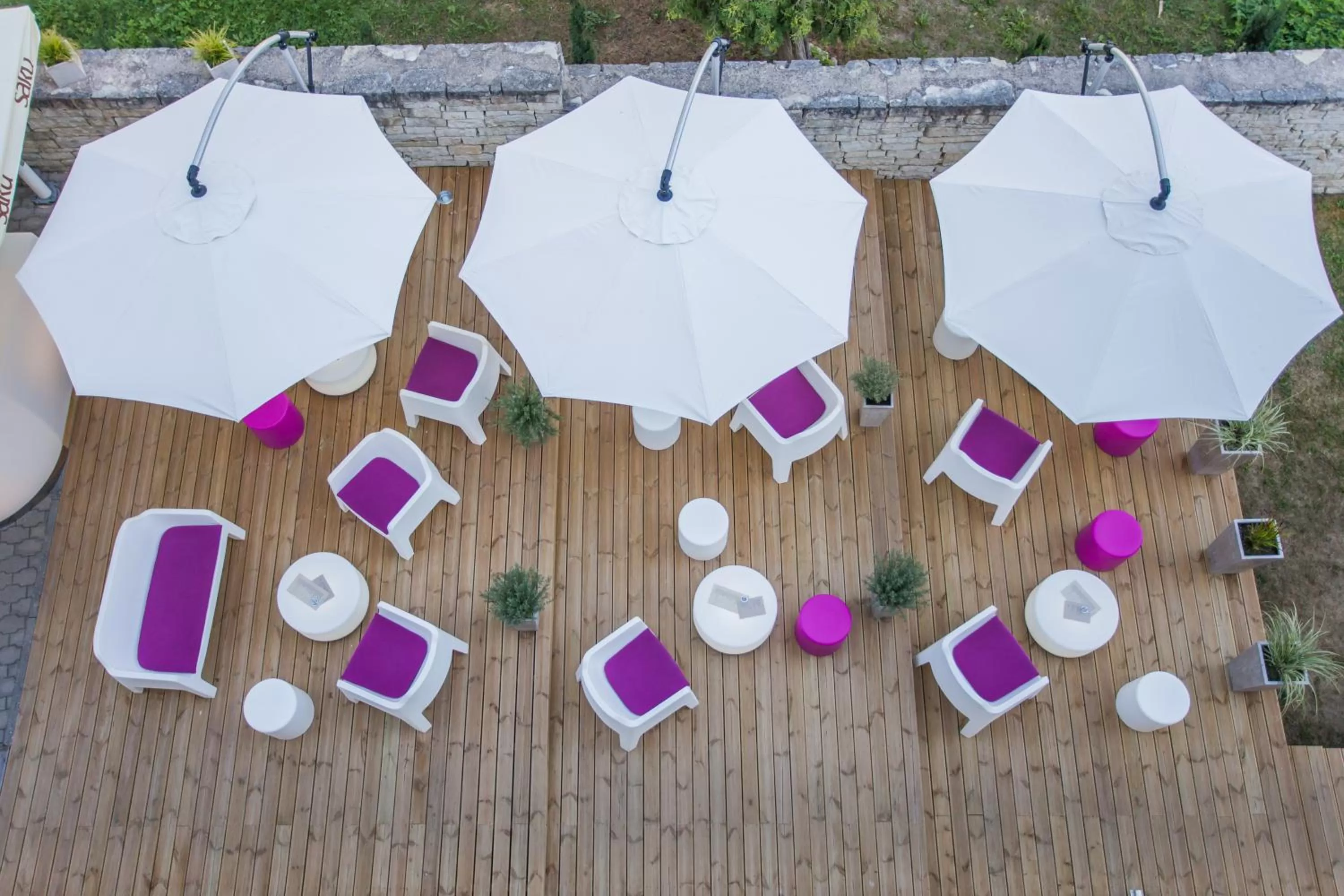 Patio in Johan Design & SPA Hotel