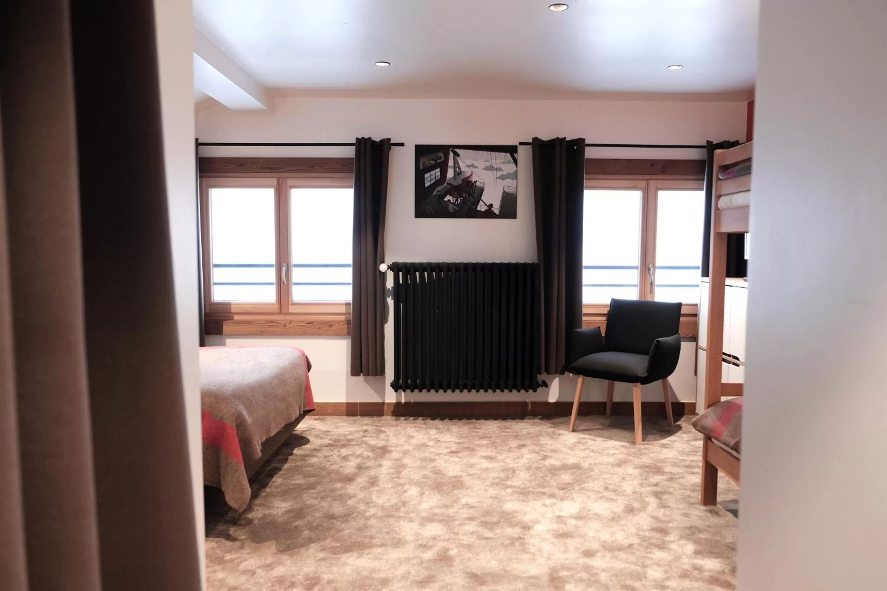 Bed in Hôtel La Grande Lanière