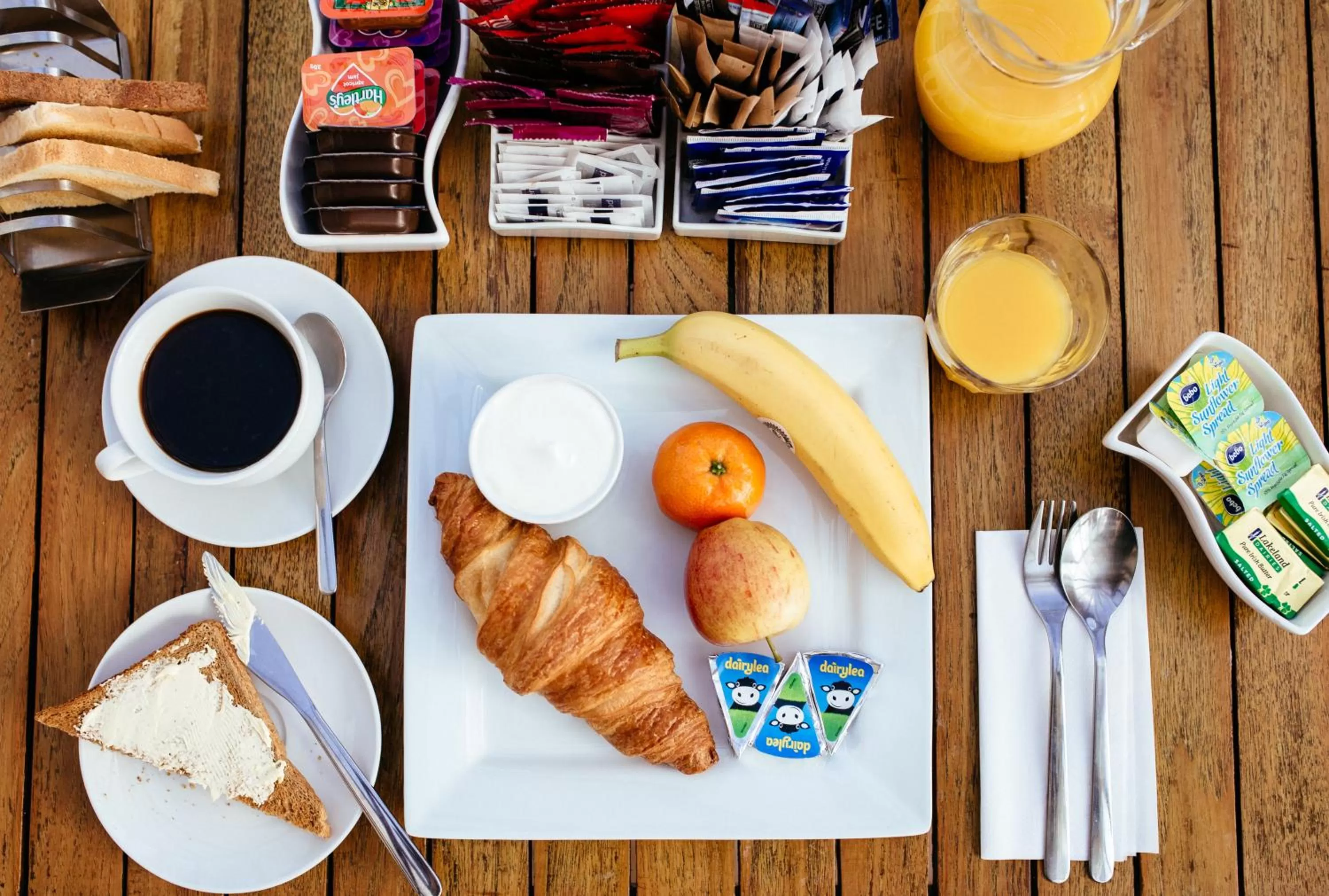 Continental breakfast in Pymgate Lodge Hotel Manchester Airport