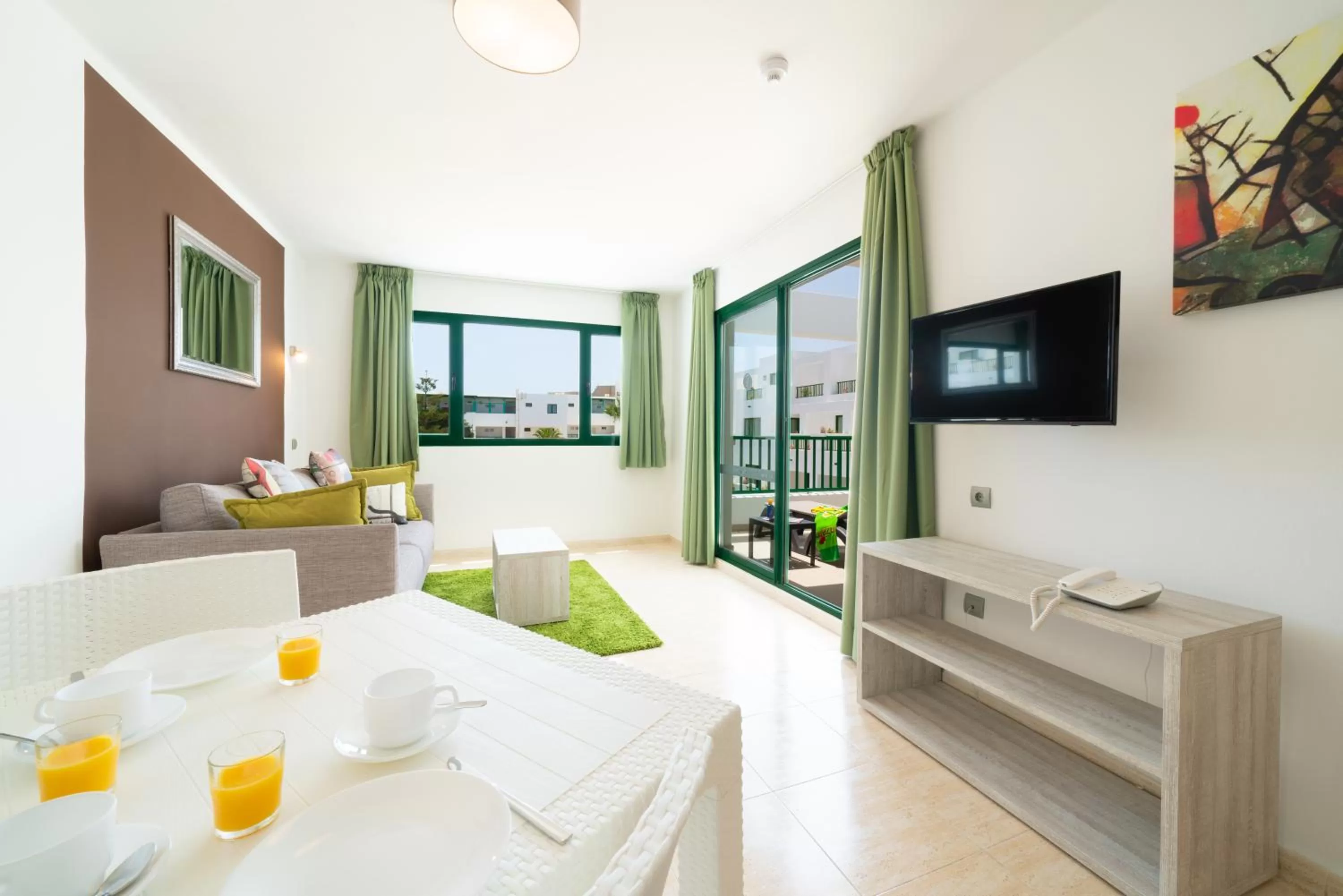 Two-Bedroom Apartment (2 Adults + 2 Children) in Apartamentos Galeon Playa