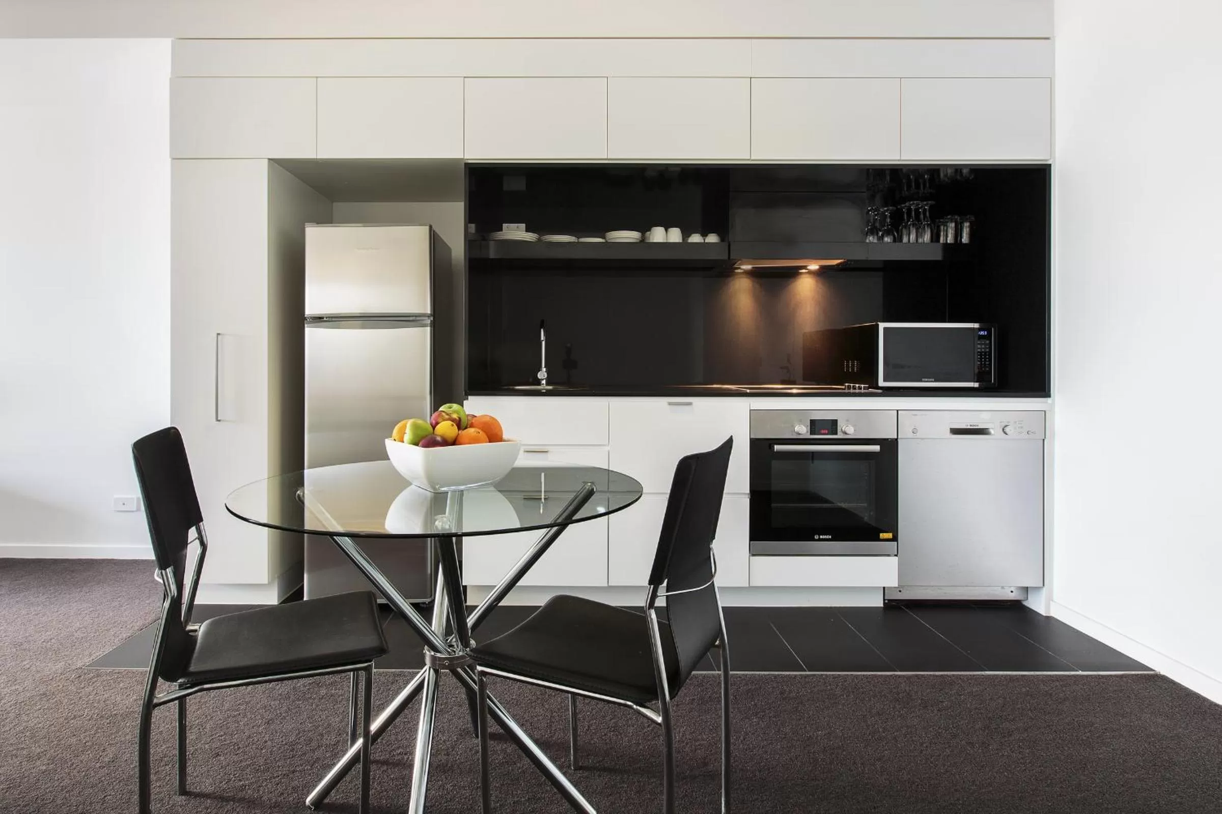 Kitchen or kitchenette in Code Apartments