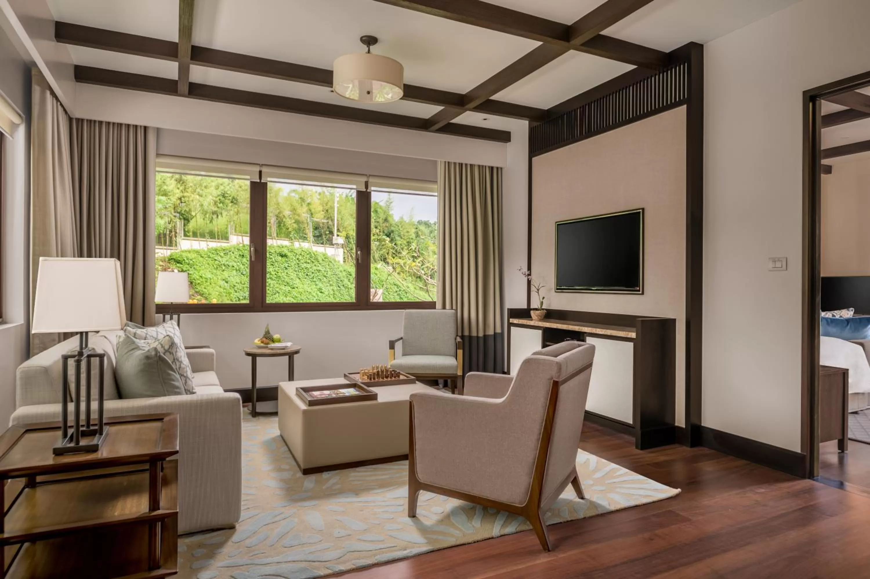 Living room in Anya Resort Tagaytay