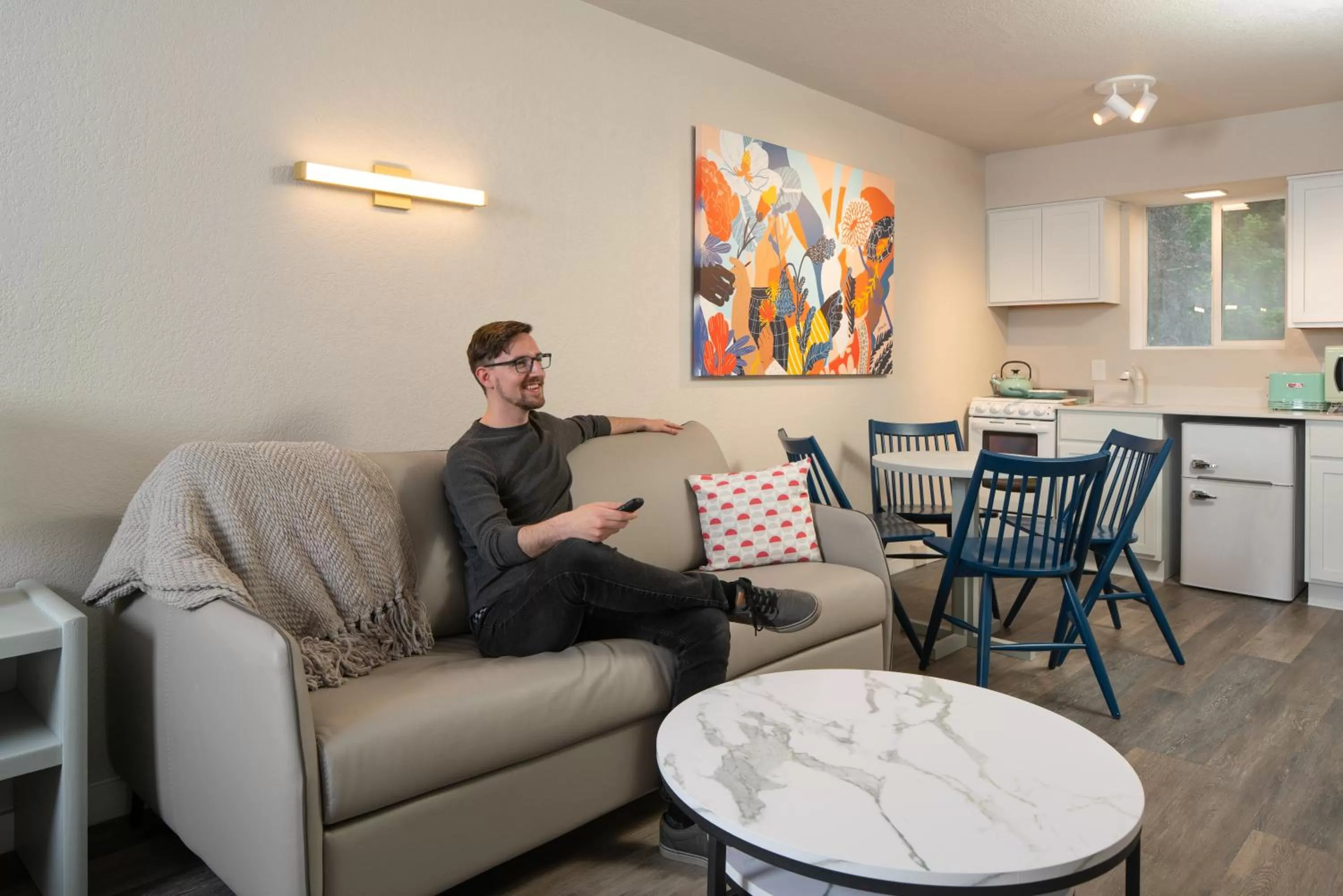 Seating area in Hotel McCoy Pullman