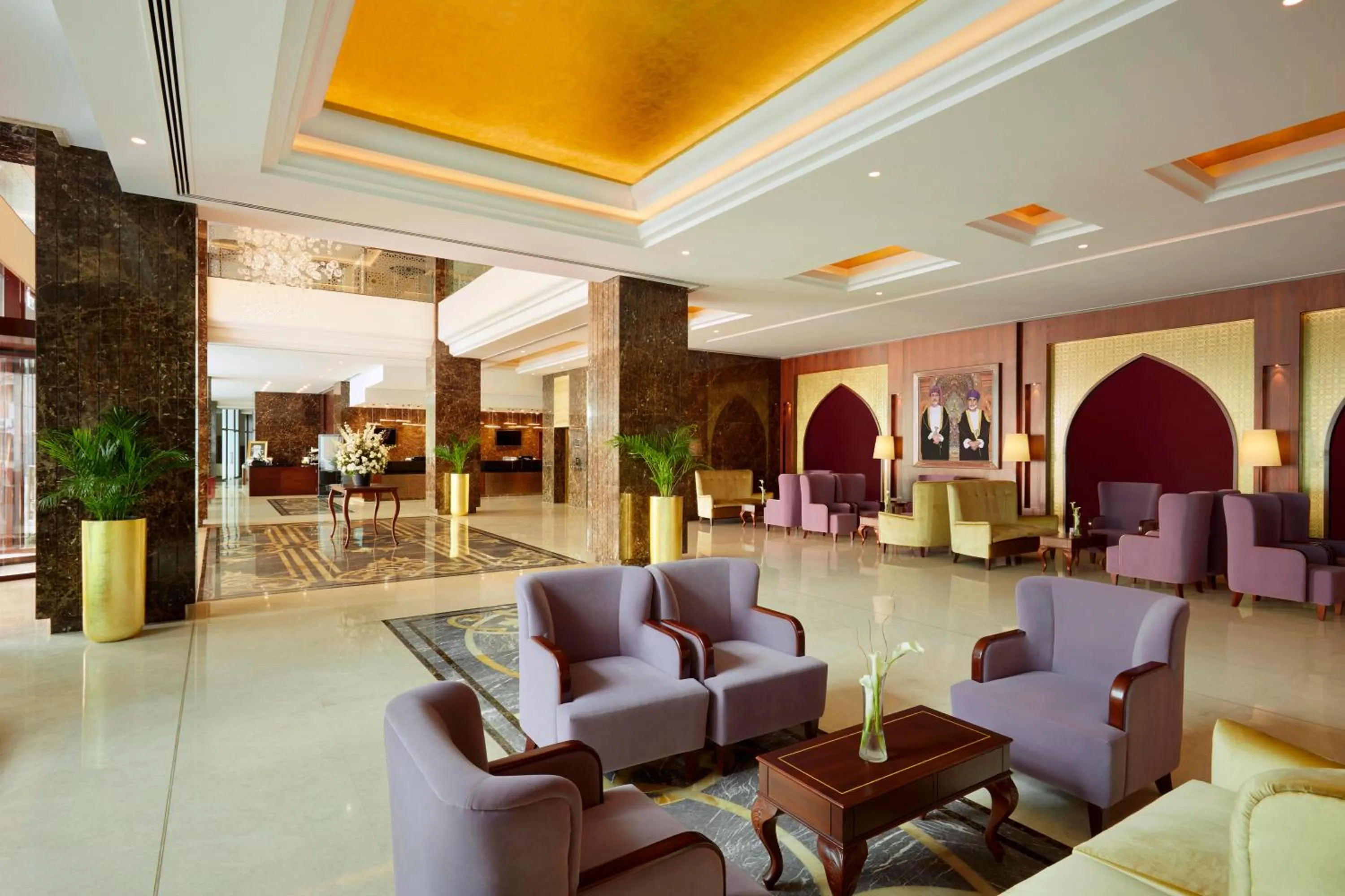 Lobby or reception in Royal Tulip Muscat