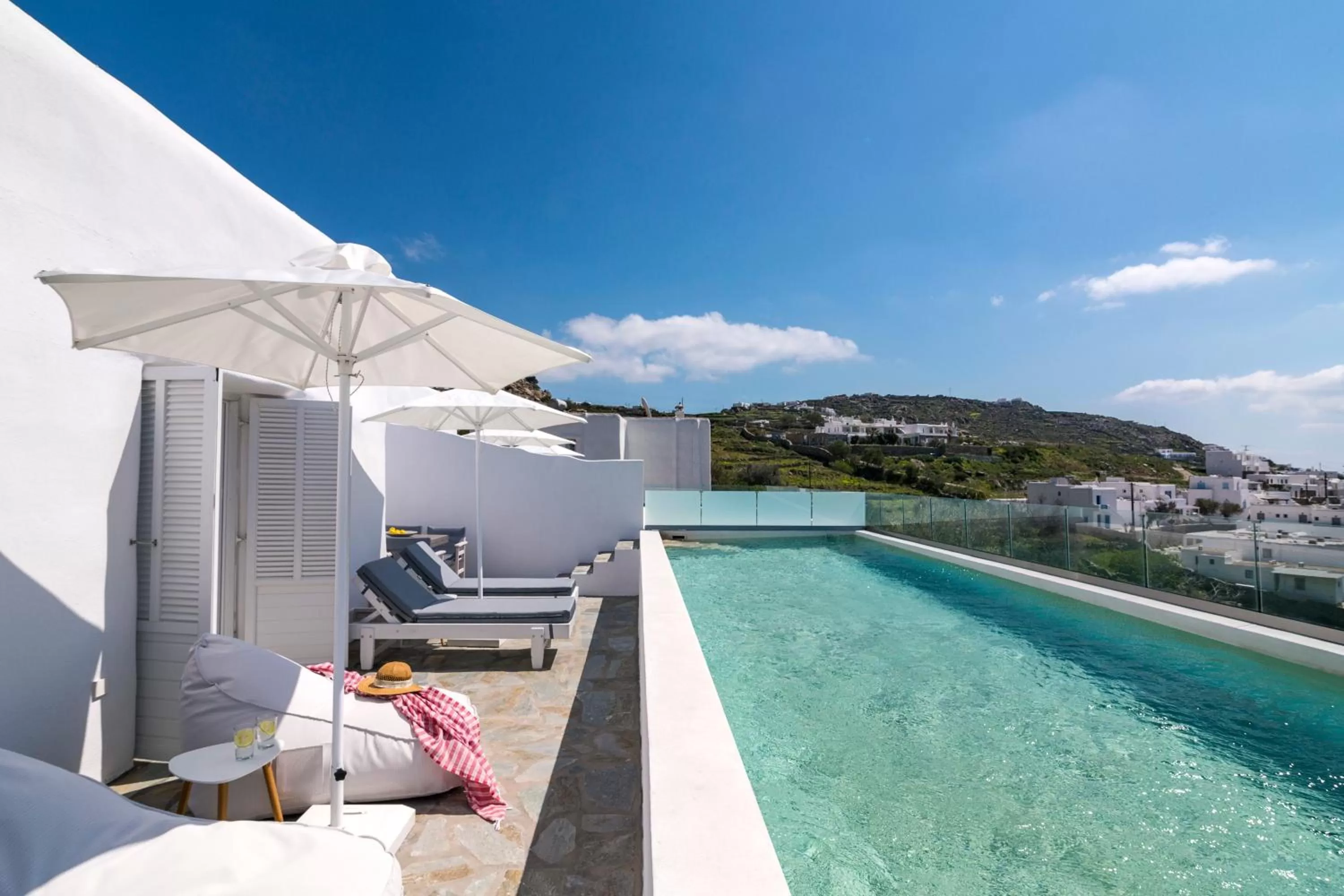 Pool view in Amperian Mykonos Suites & Villas