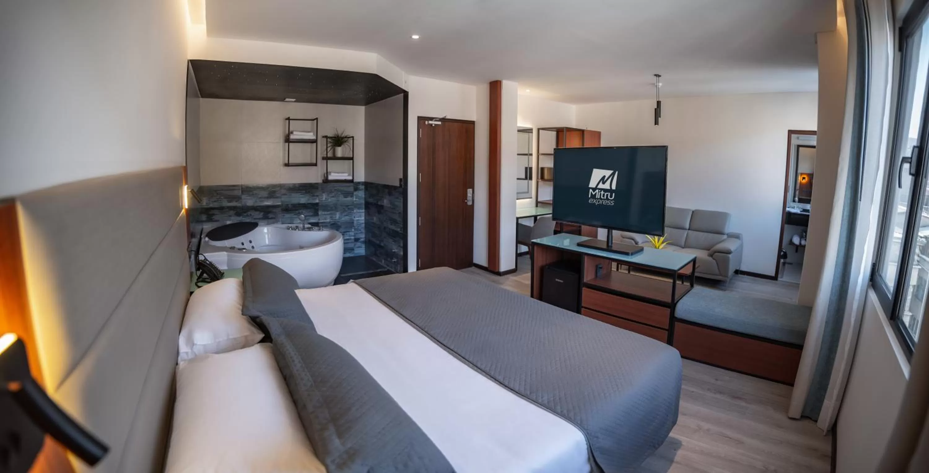 Photo of the whole room, Bed in Mitru Express Hotel