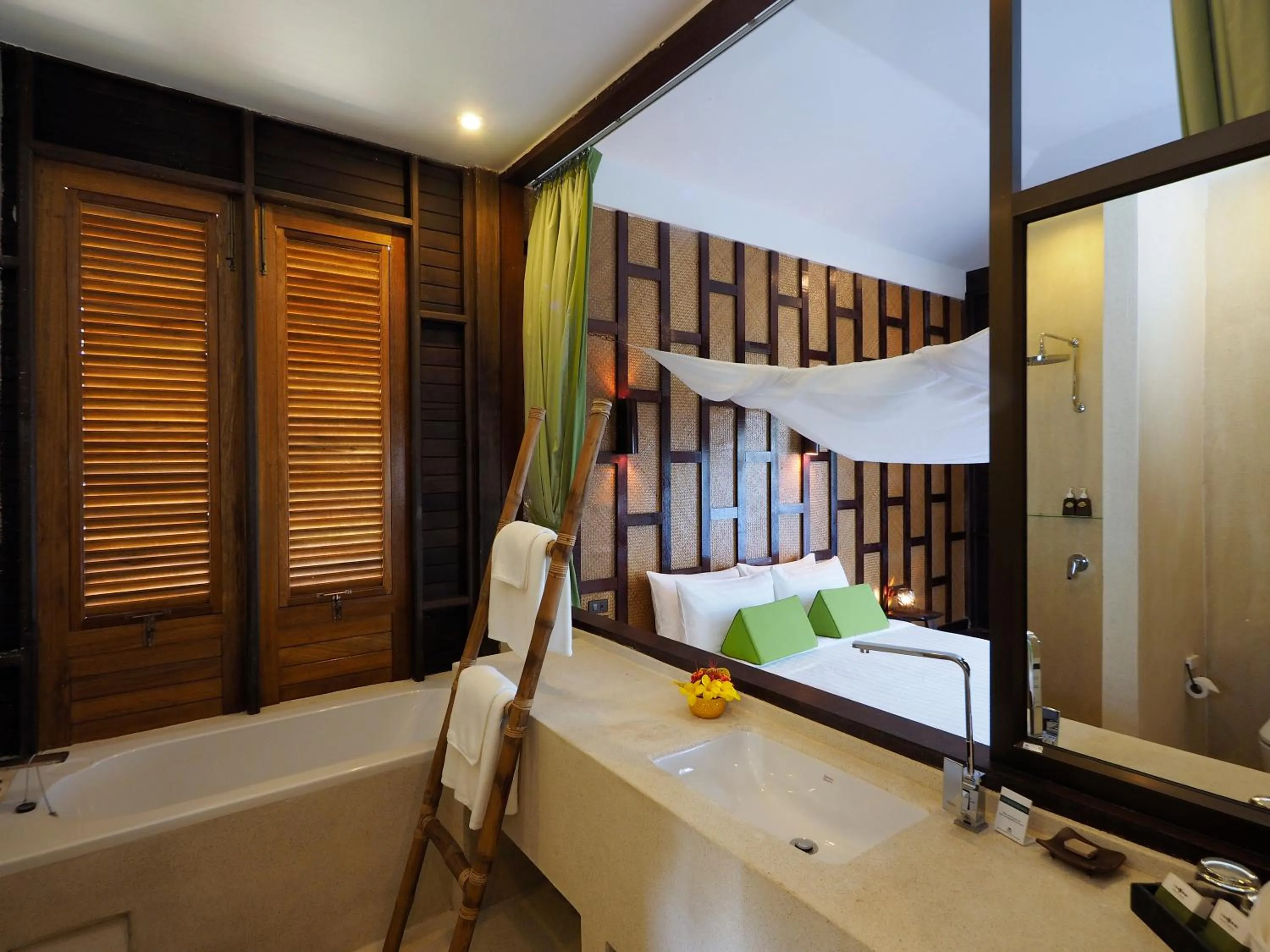 Bathroom, Bed in Wareerak Hot Spring & Wellness- SHA Extra Plus