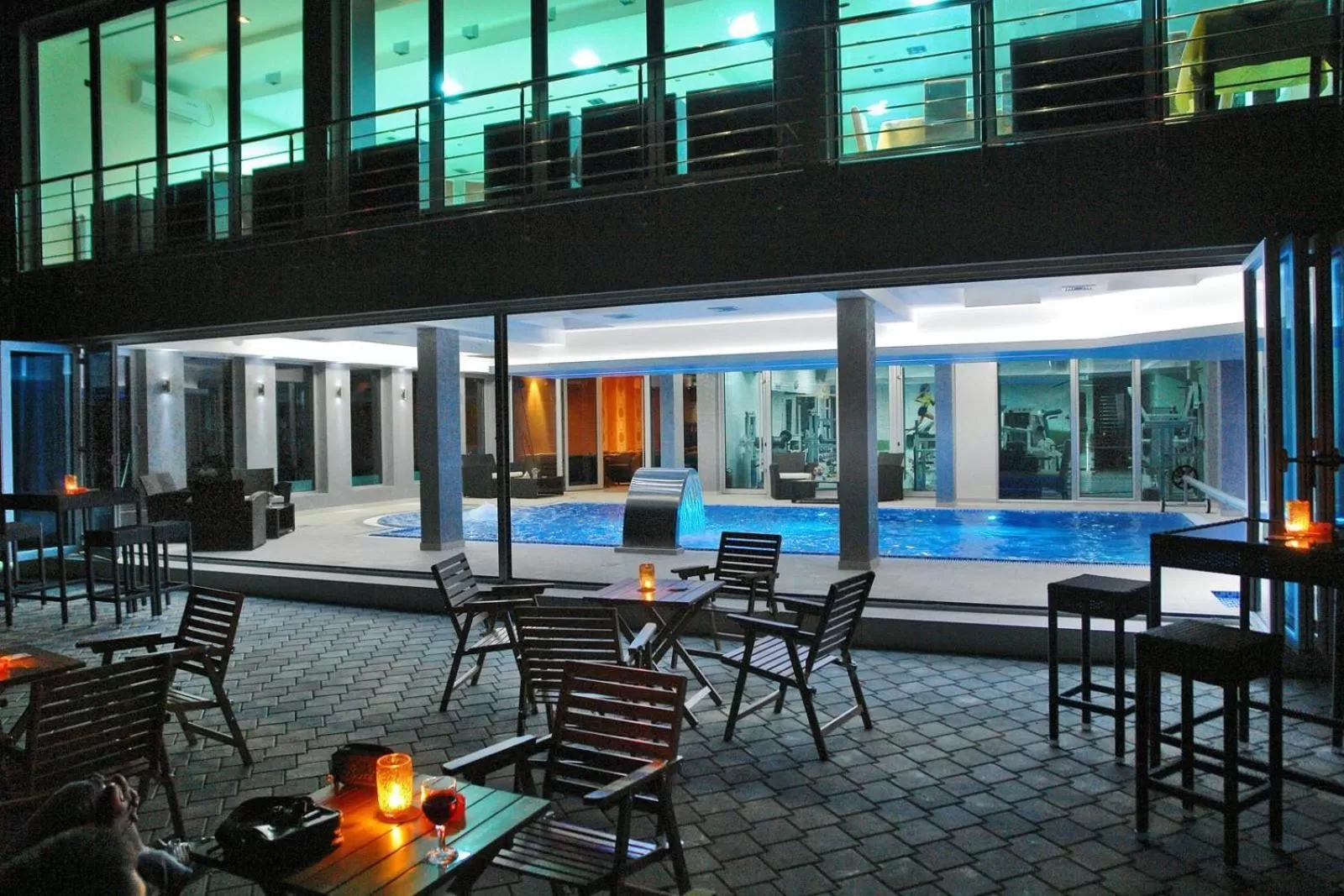 Night, Swimming Pool in Hotel Golf Luxury