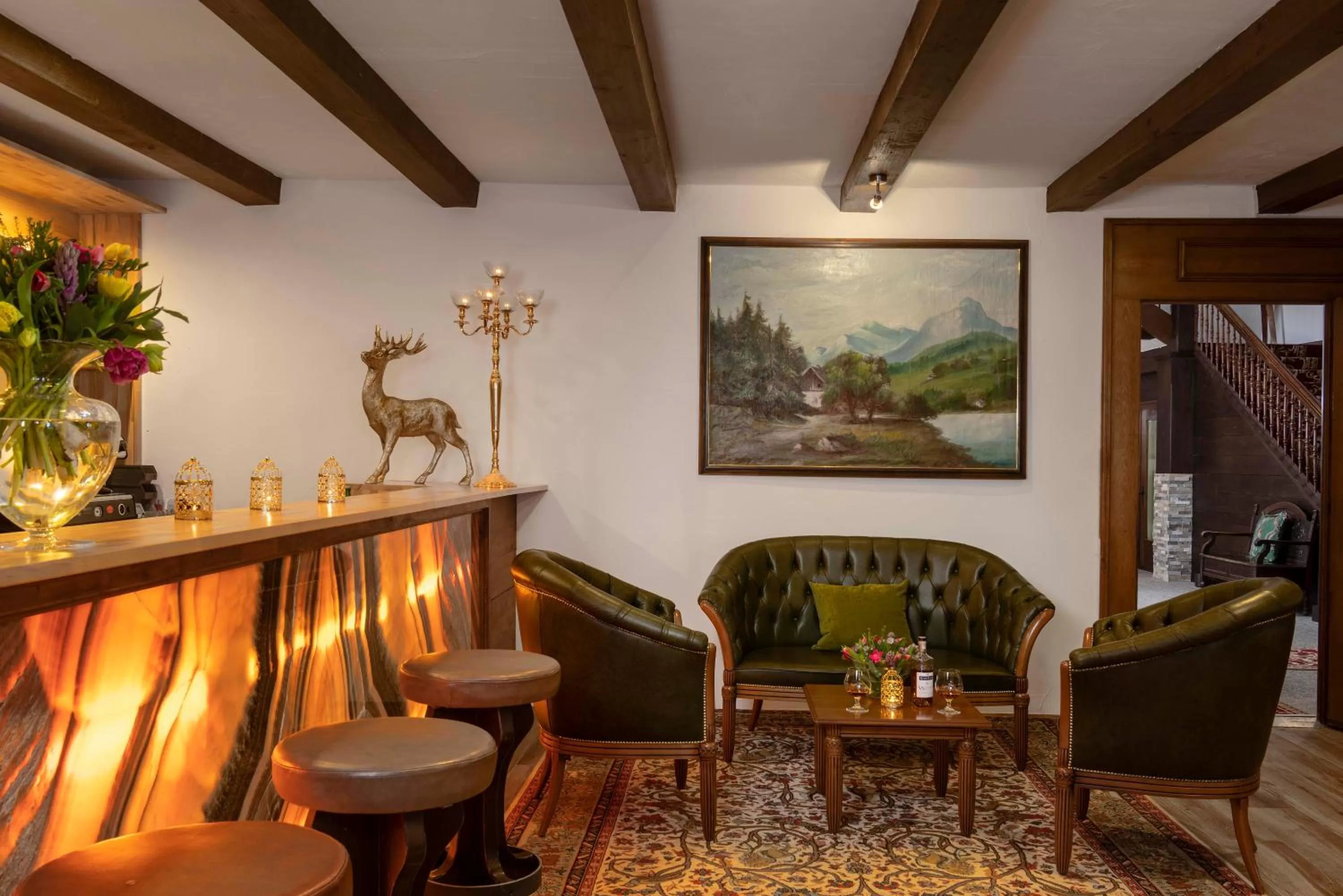 Lounge or bar, Seating Area in Hotel Bad Serneus