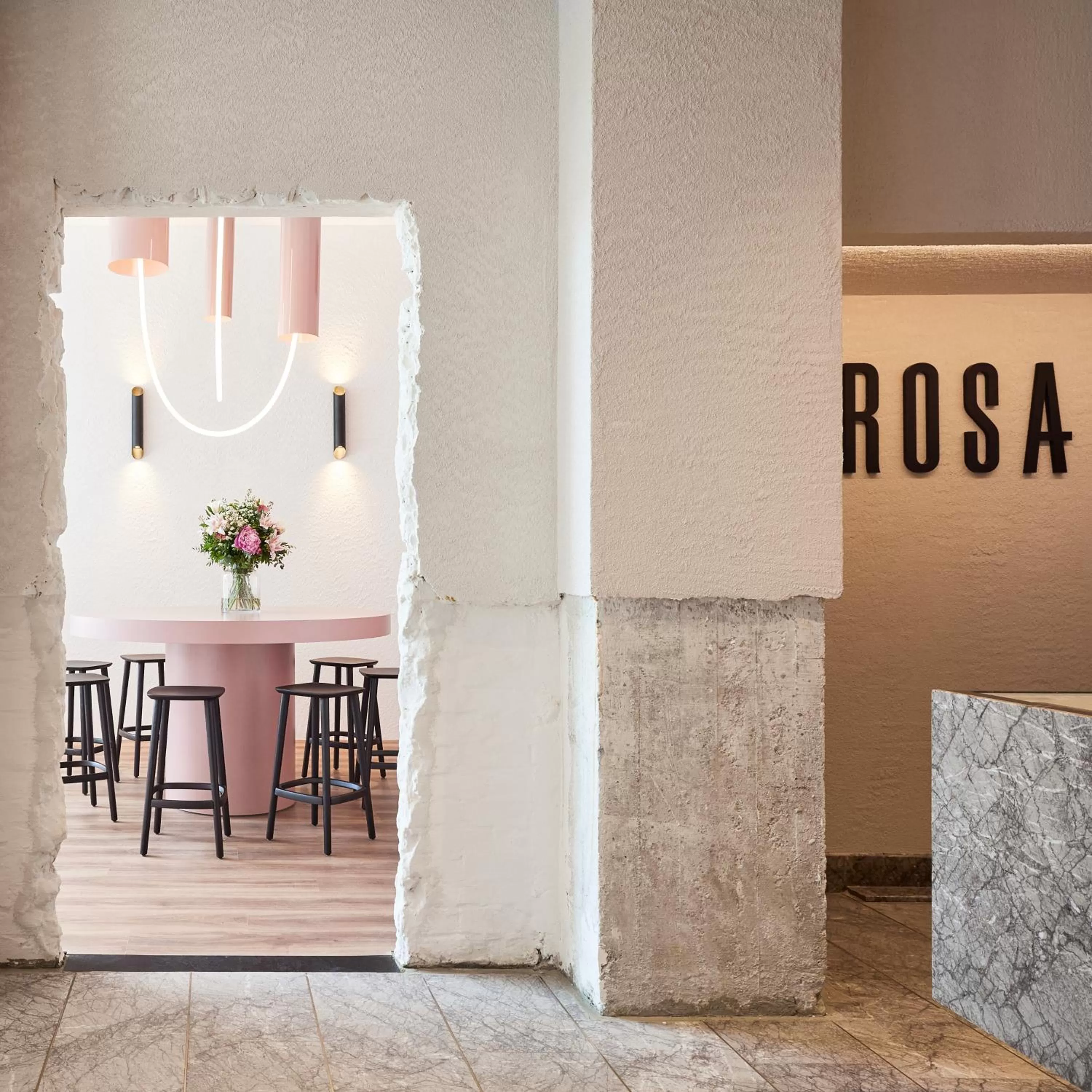 Lobby or reception in Rosa Hotel
