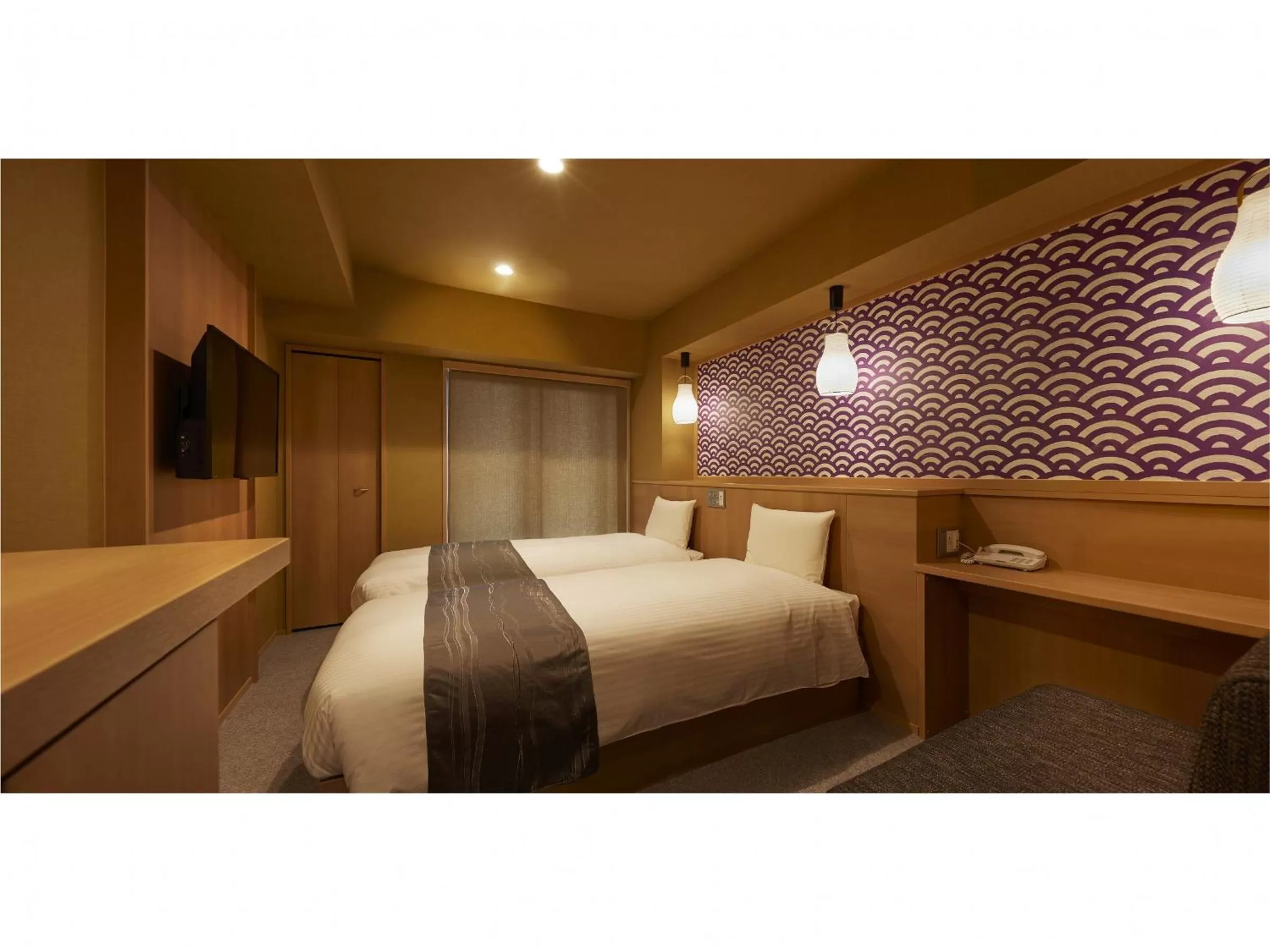 Bed in Sakura Sky Hotel