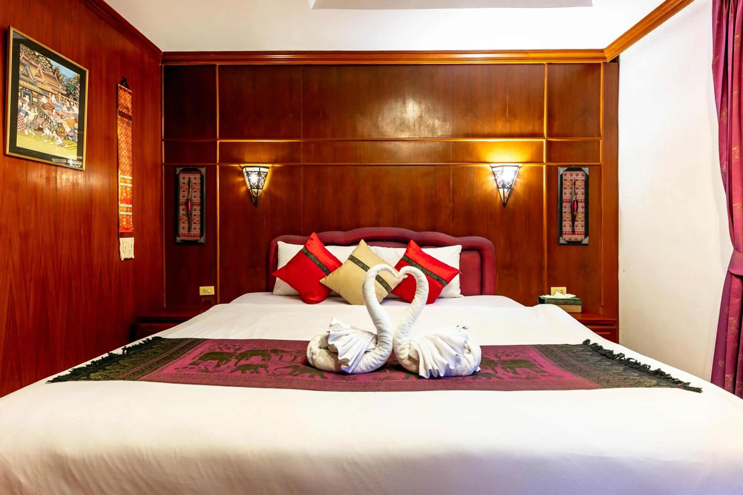 Bedroom, Bed in Royal Phawadee Village Patong - 2 Minutes walk to the beach