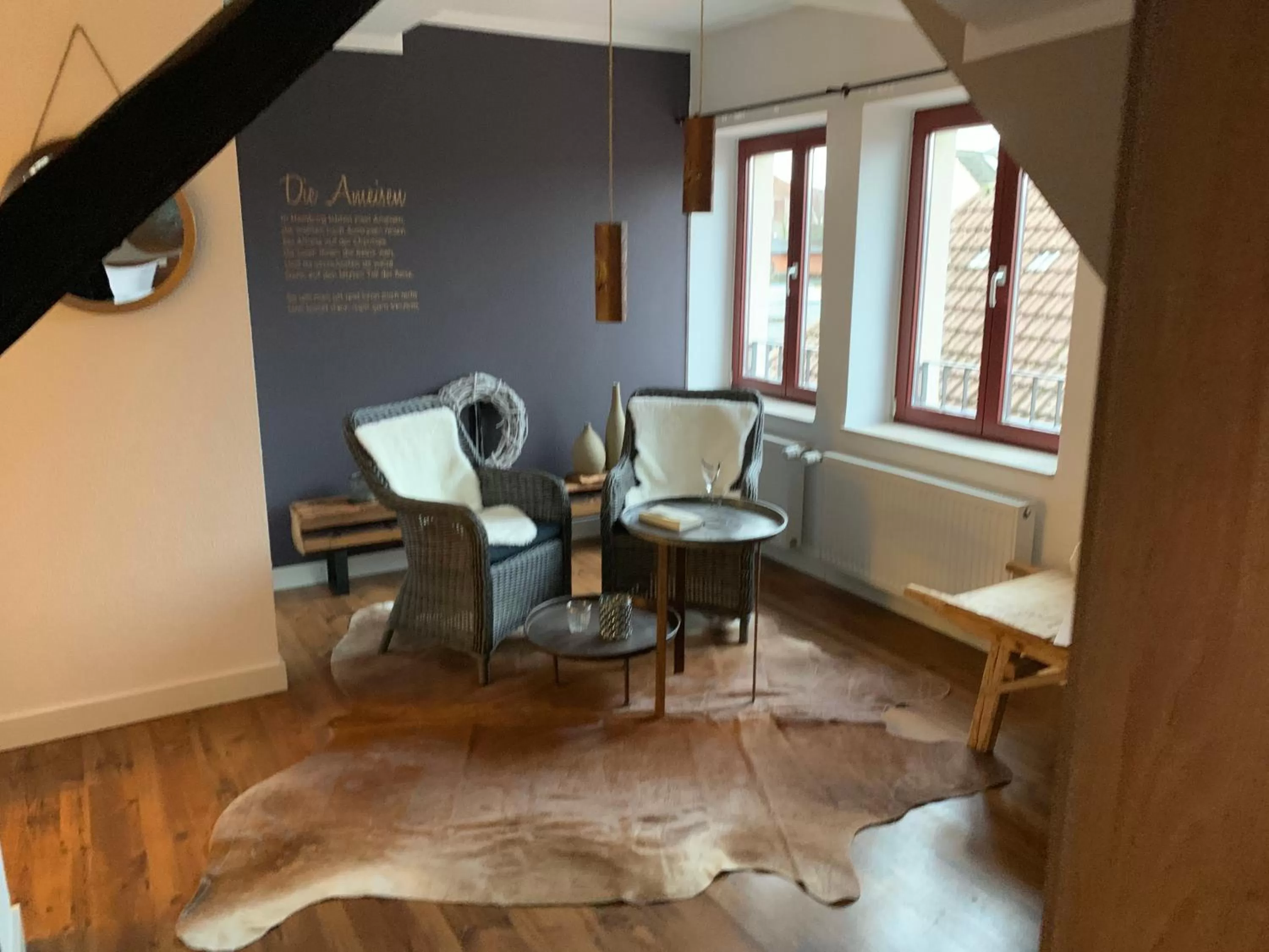 Decorative detail, Seating Area in Hotel Inselhof