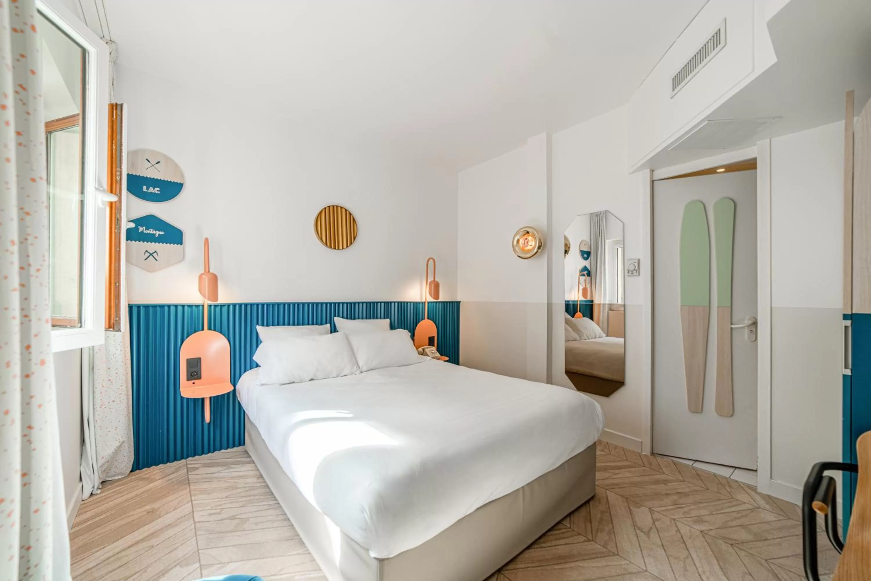 Bed in Hôtel du Palais de l'Isle