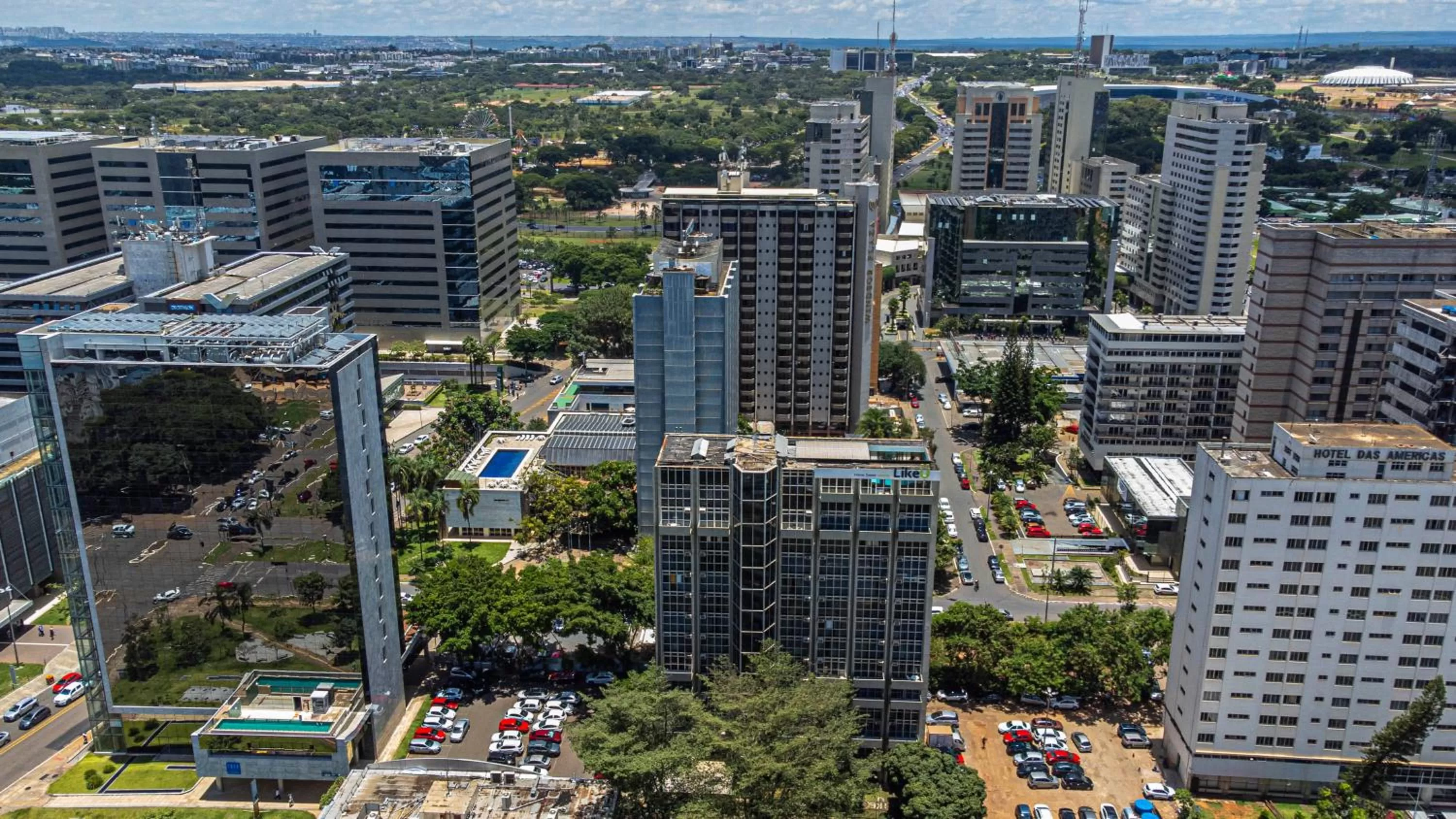 Property building in Like U Hotel Brasília