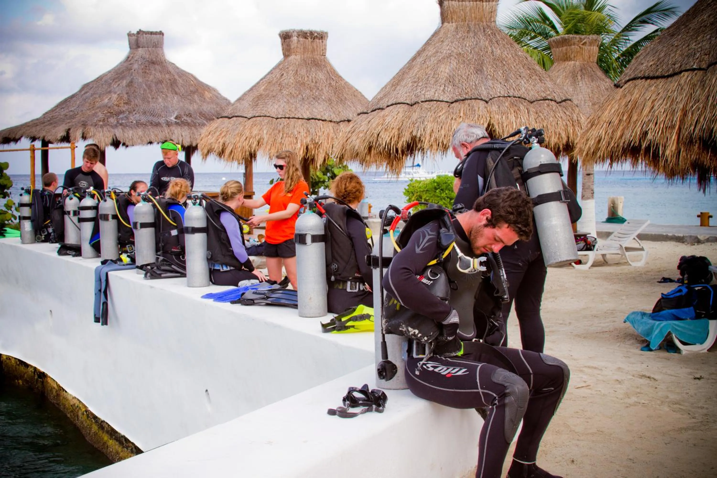 Diving in Casa del Mar Cozumel Hotel & Dive Resort with free access to an exclusive beach club