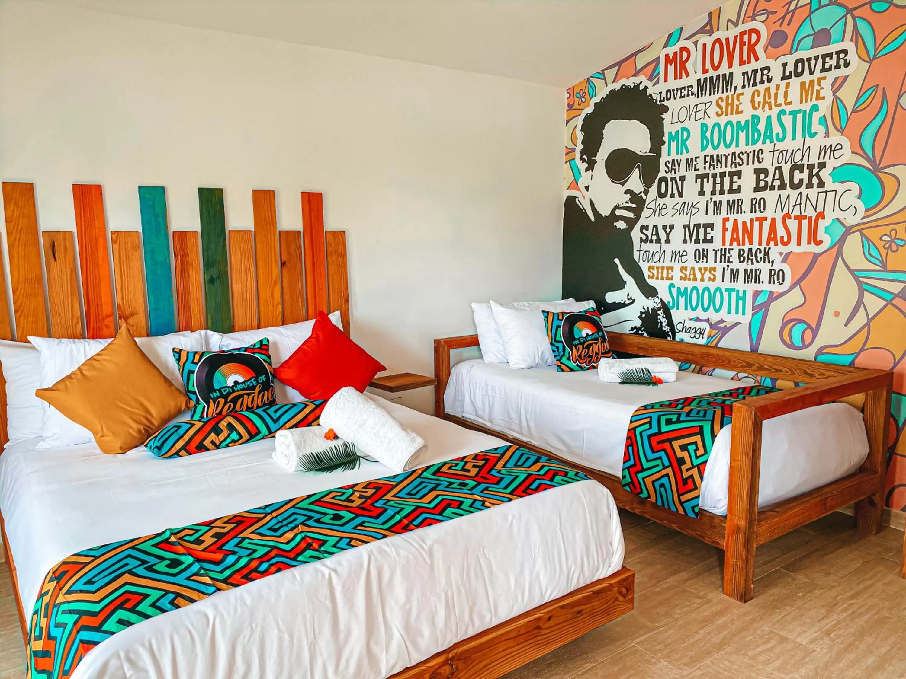 Bedroom, Bed in In Di House of Reggae Boutique