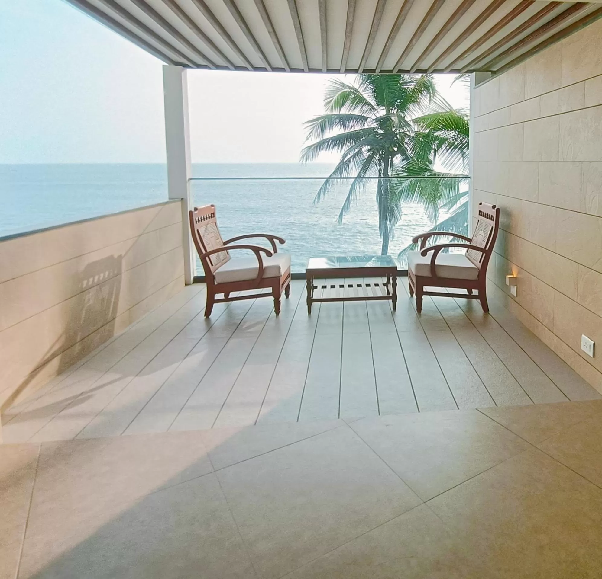 Balcony/Terrace in Rockholm at the Light House Beach