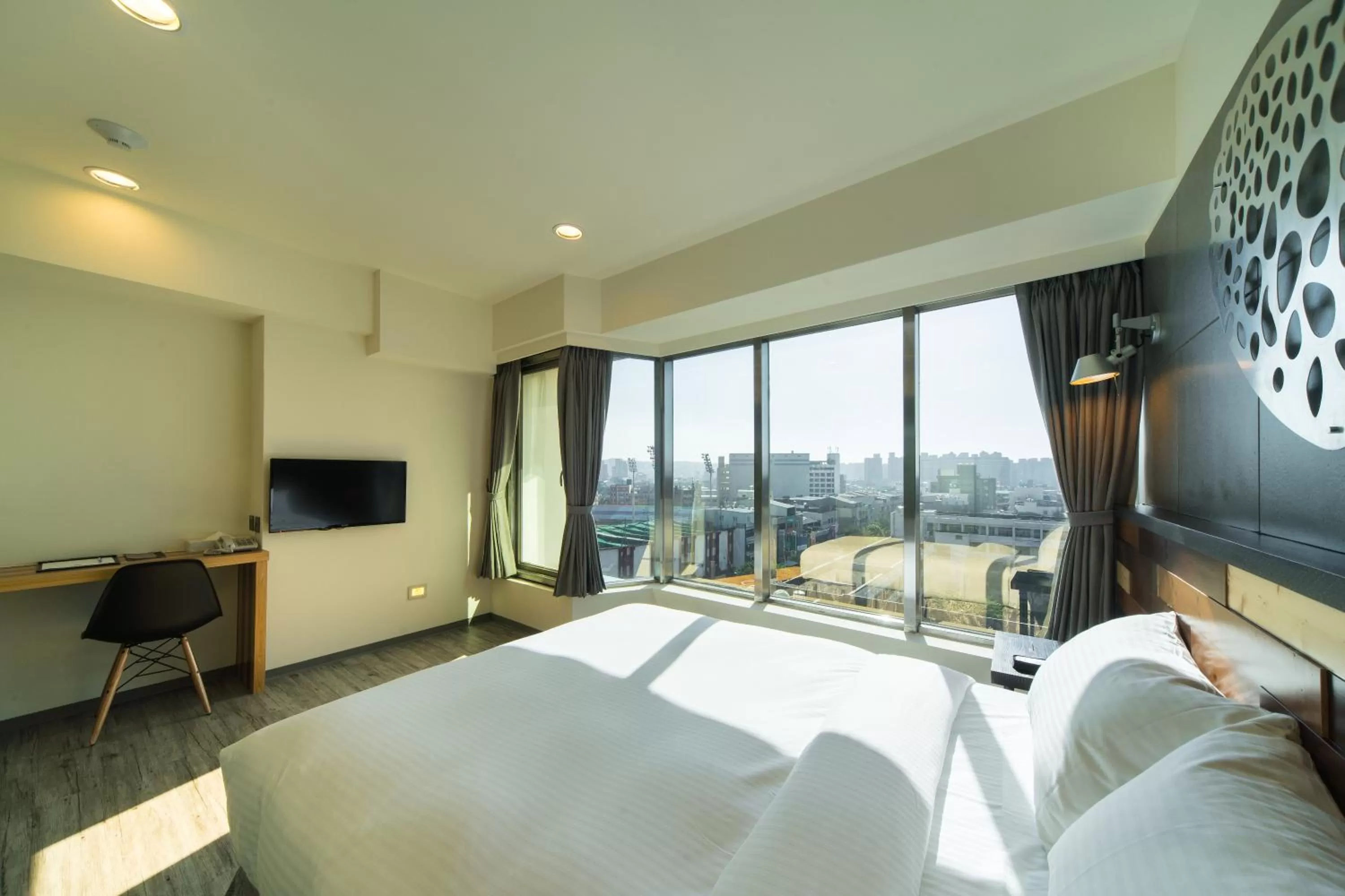 Bed in Xinshe Hotel - Hsinchu