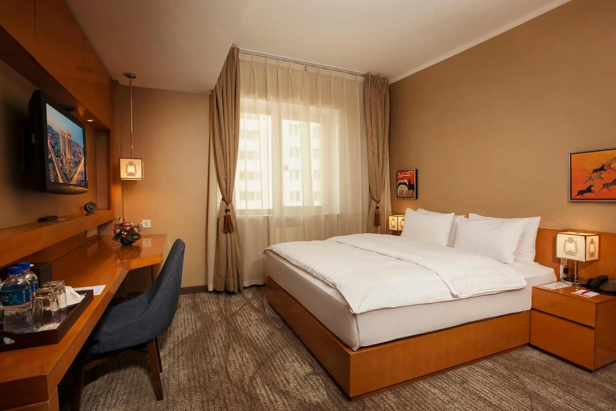 Bed in Ramada Ulaanbaatar City Center