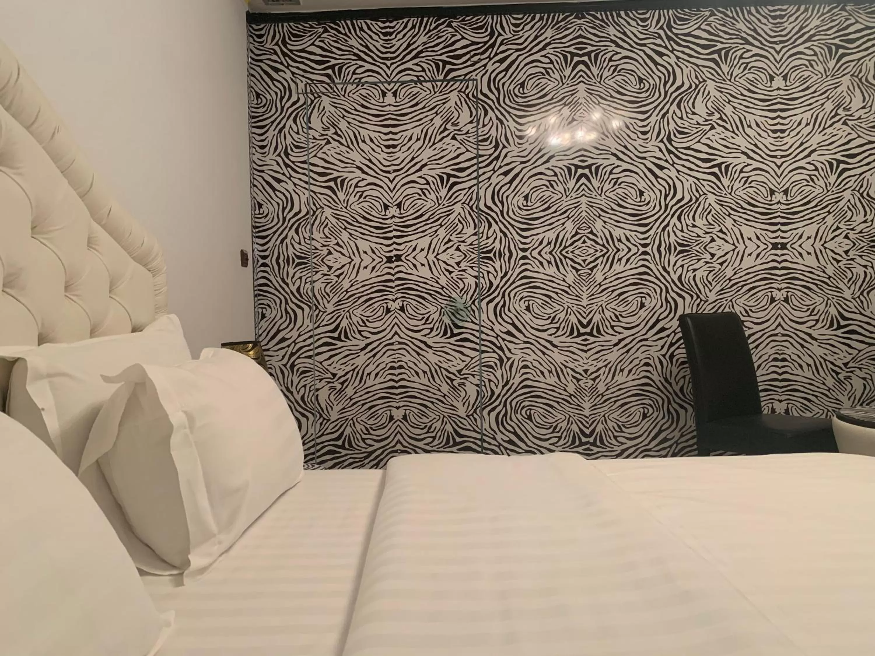 Bed in Hotel Rosa Blu