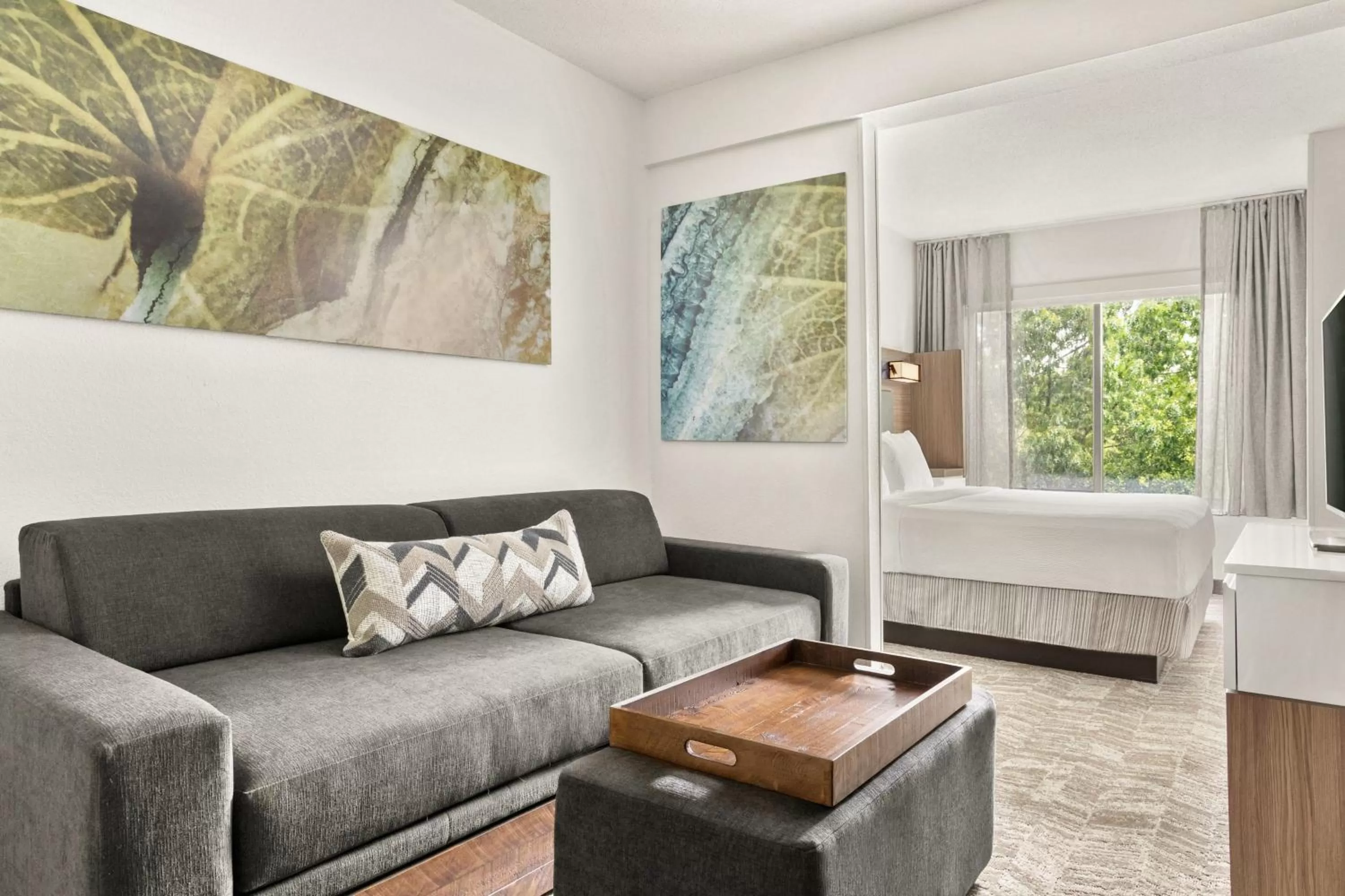 Living room in SpringHill Suites Boston Andover