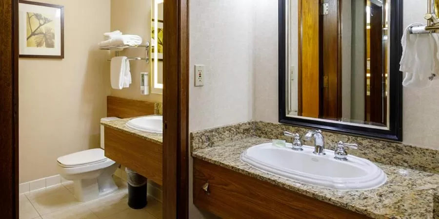 Toilet in Maverick Hotel and Casino by Red Lion Hotels
