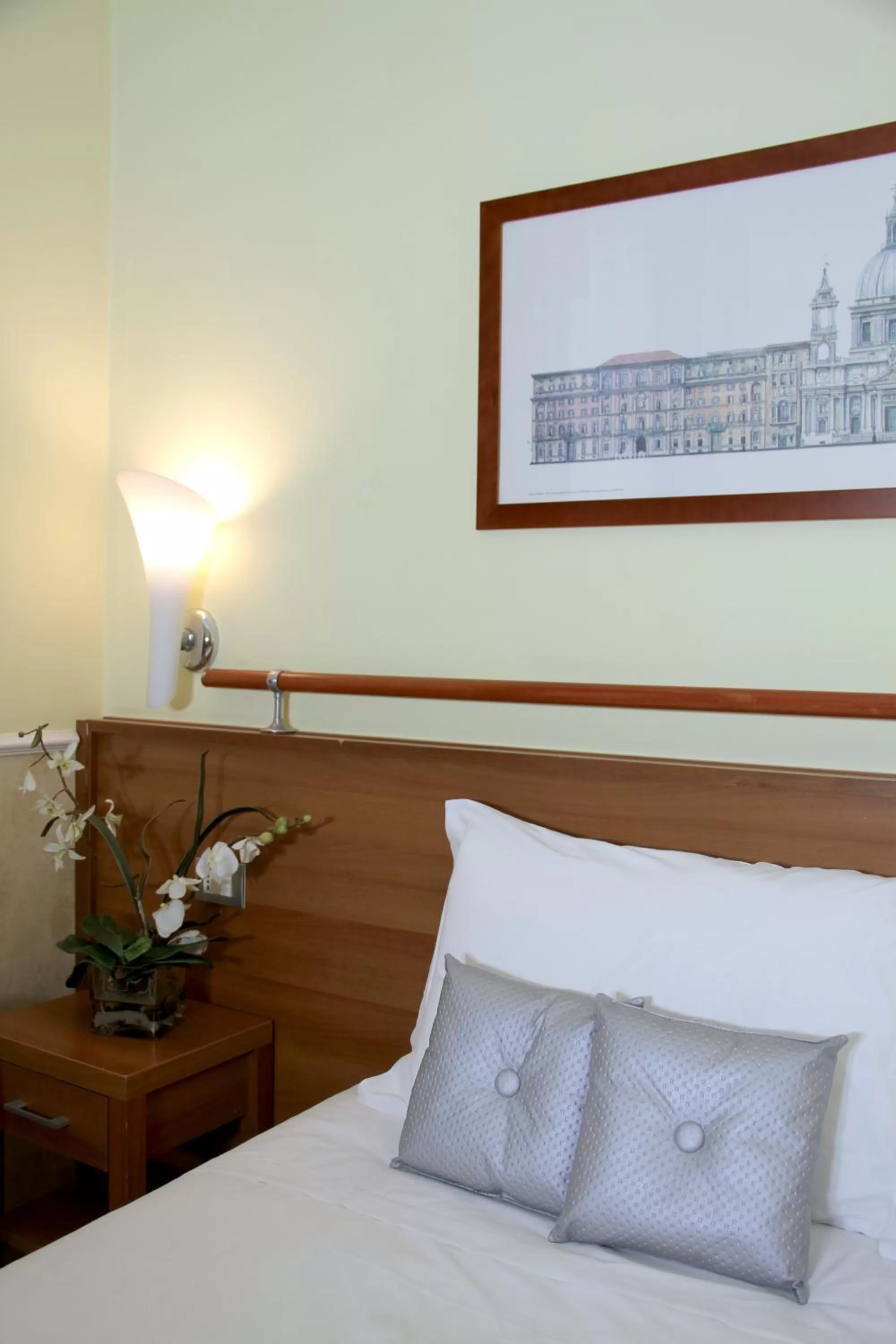 Decorative detail, Bed in Hotel Windrose