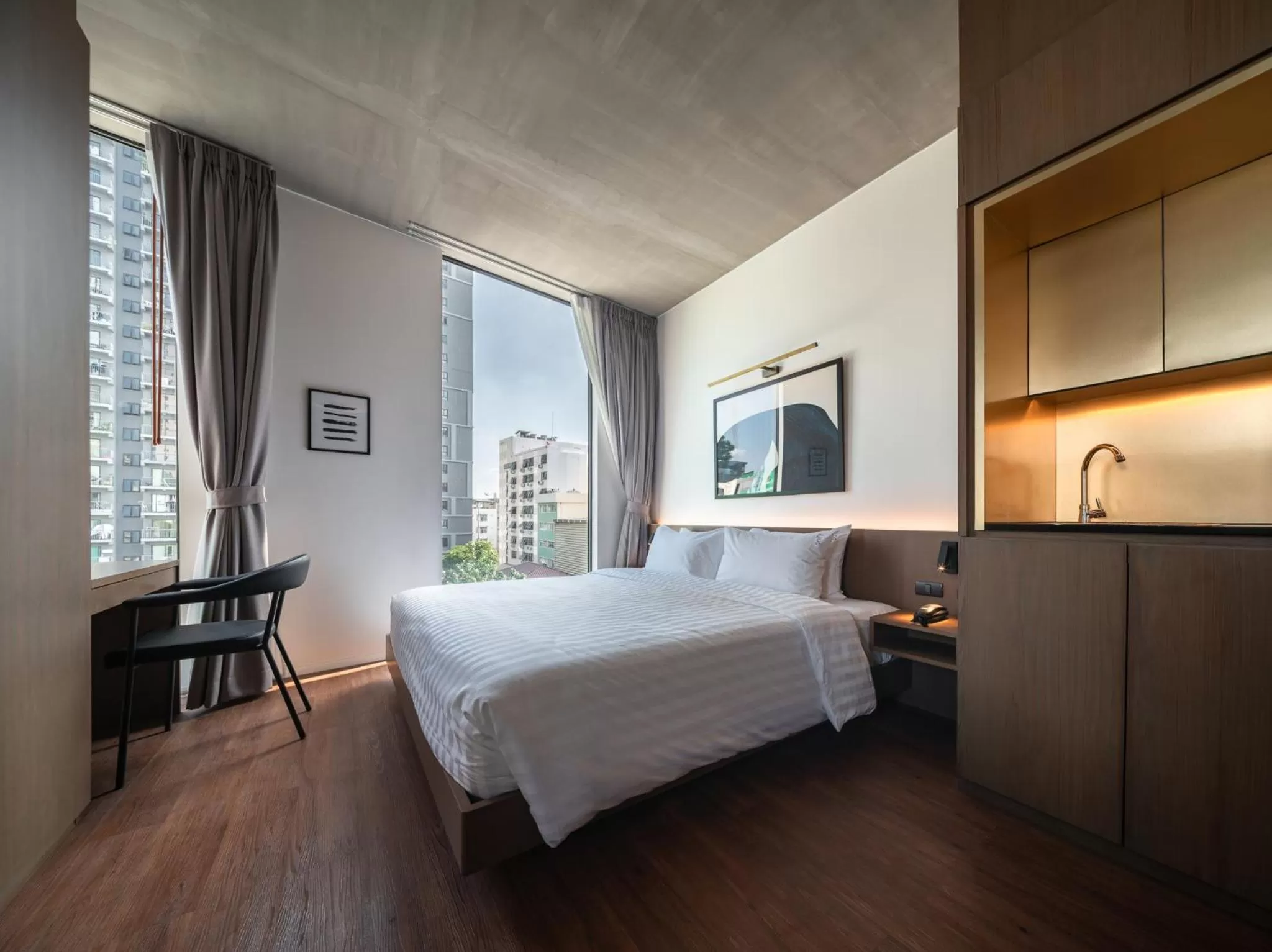 Bedroom, Bed in T2 Residence Sathorn