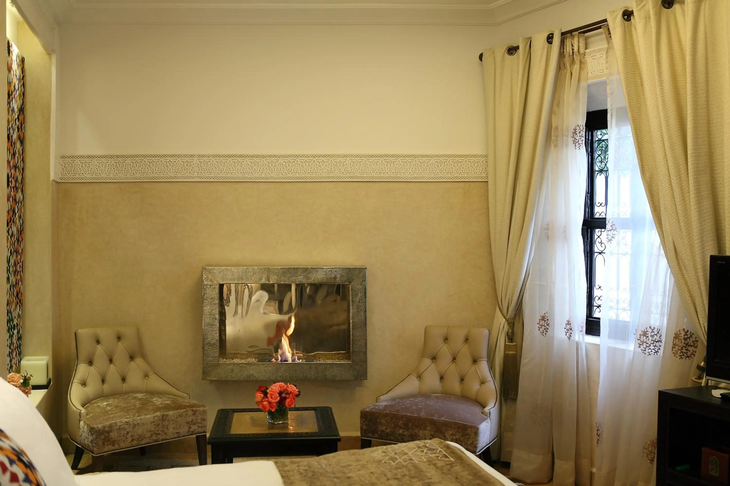 Seating area in Riad Monceau