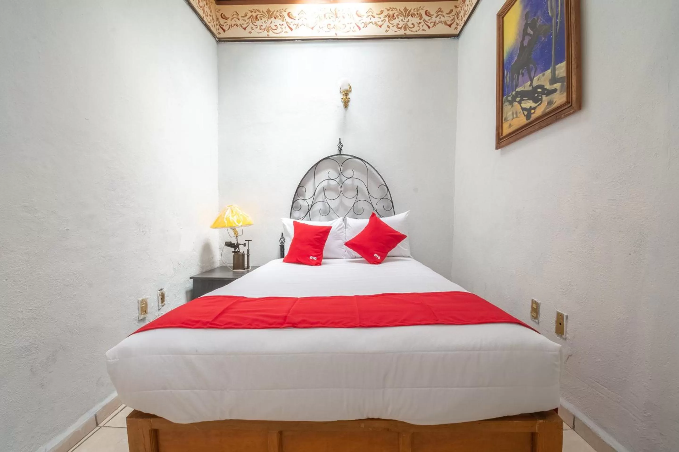 Bedroom in OYO Hotel Meson de la Concepcion