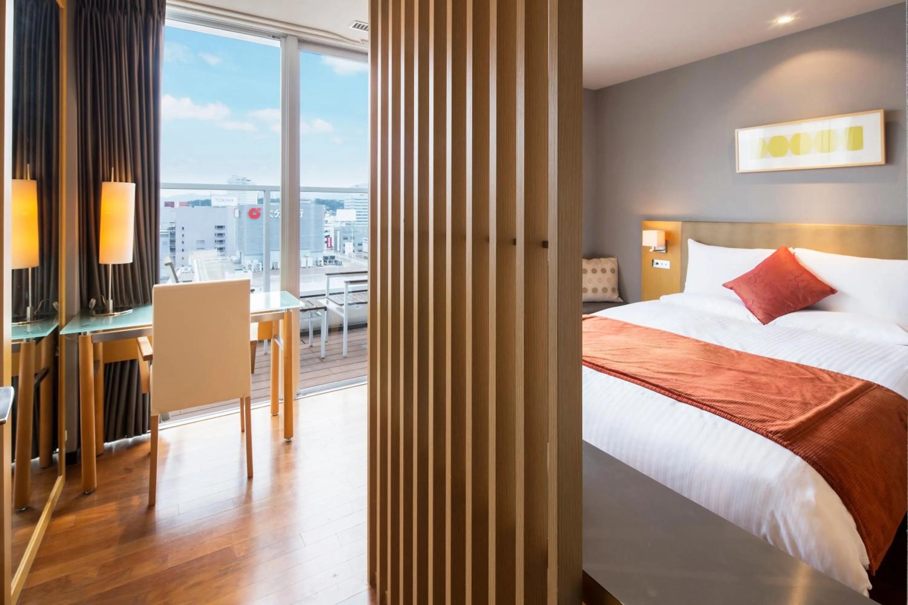 Spring, Bed in HOTEL MYSTAYS Oita