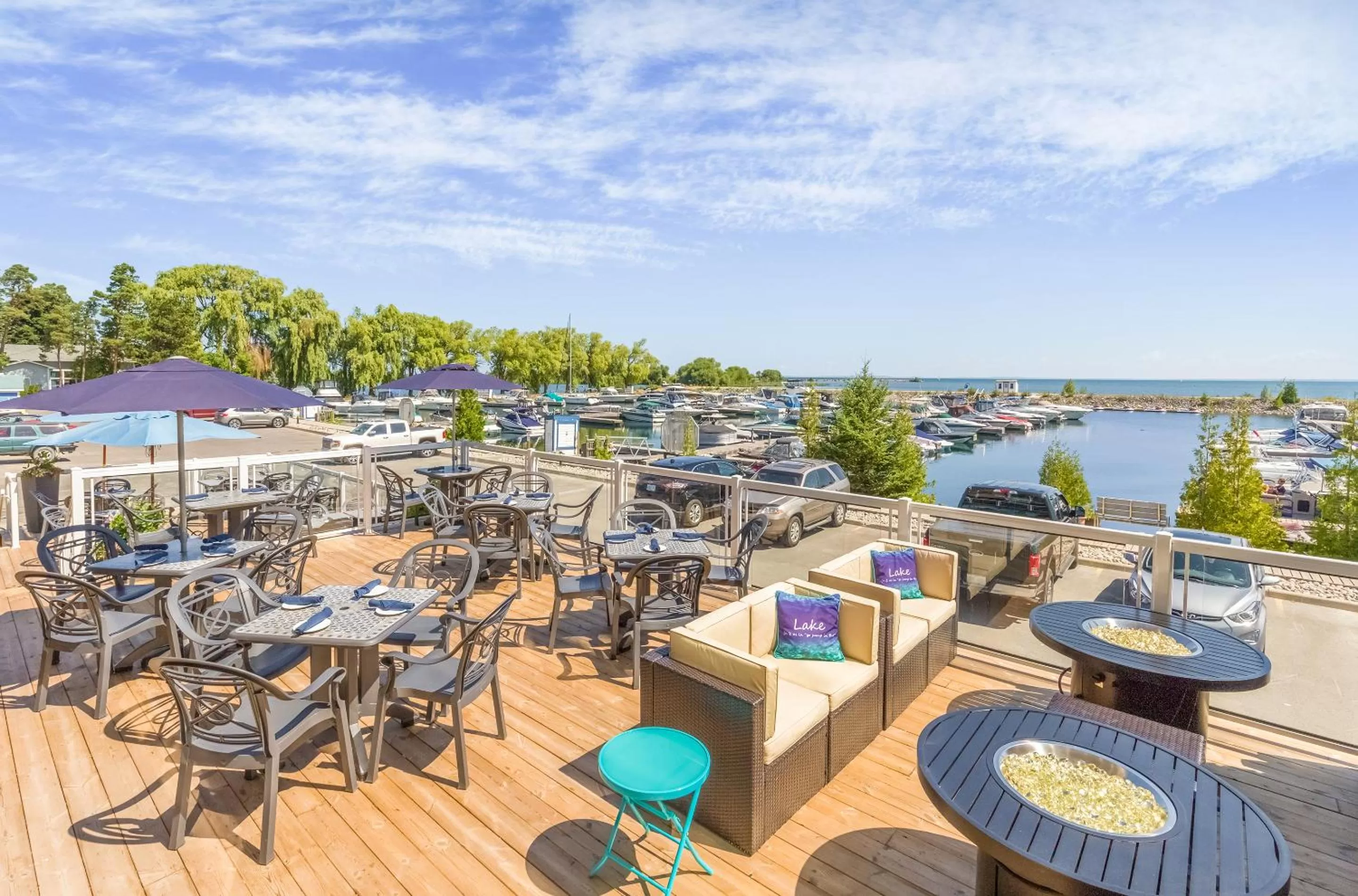 Patio in Living Water Resort & Spa