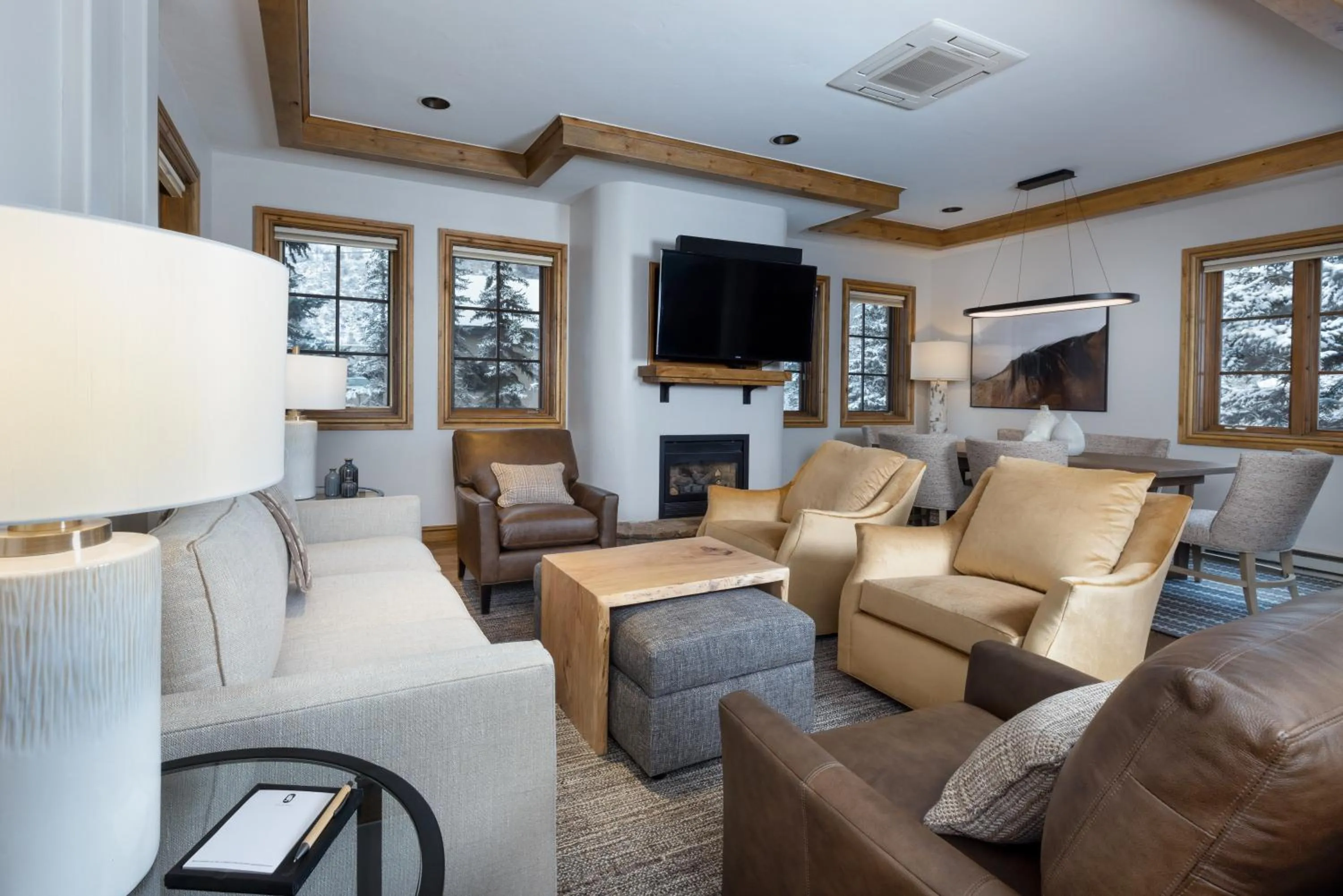 Living room in Gravity Haus Vail