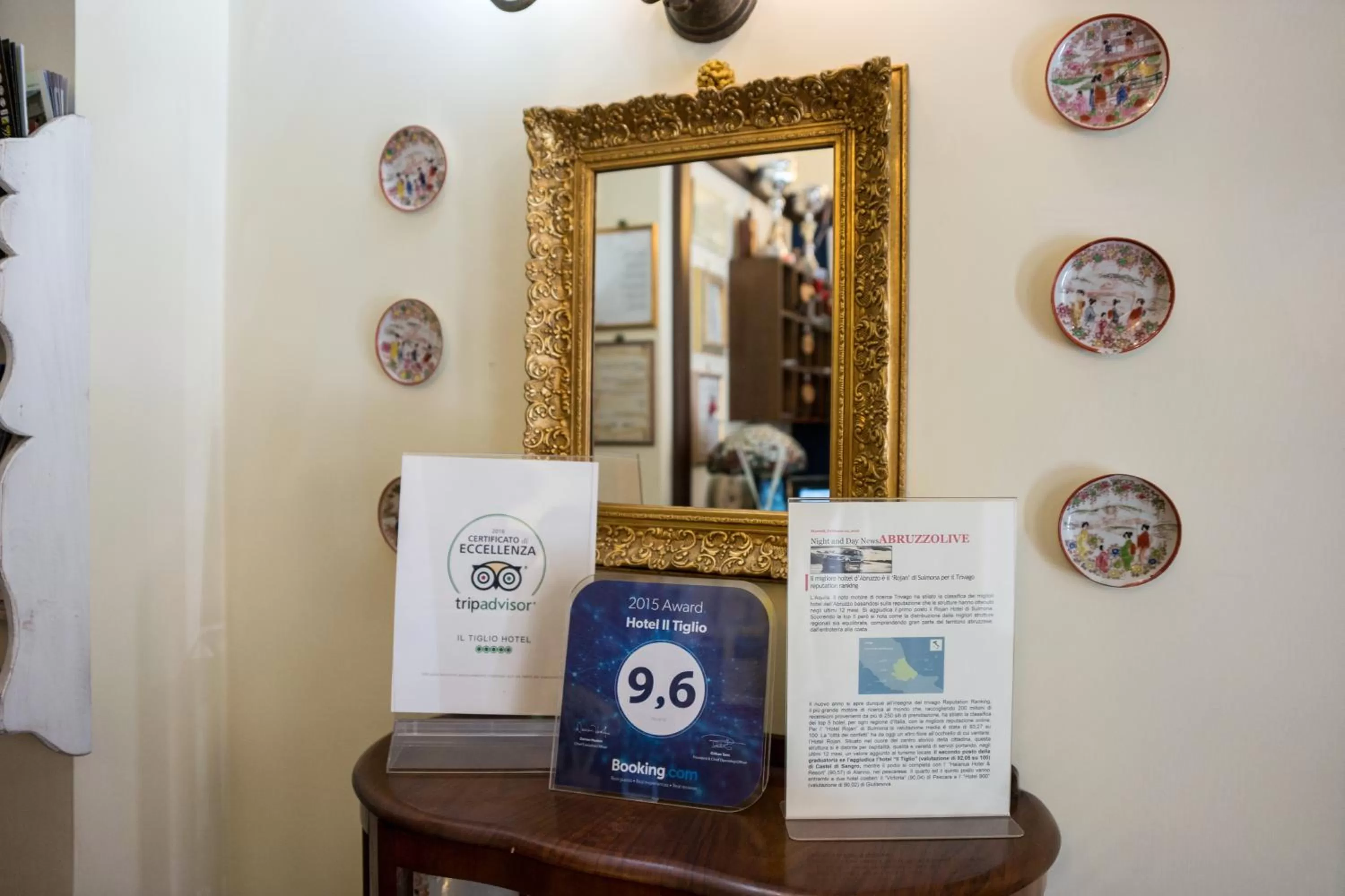 Lobby or reception in Hotel Il Tiglio