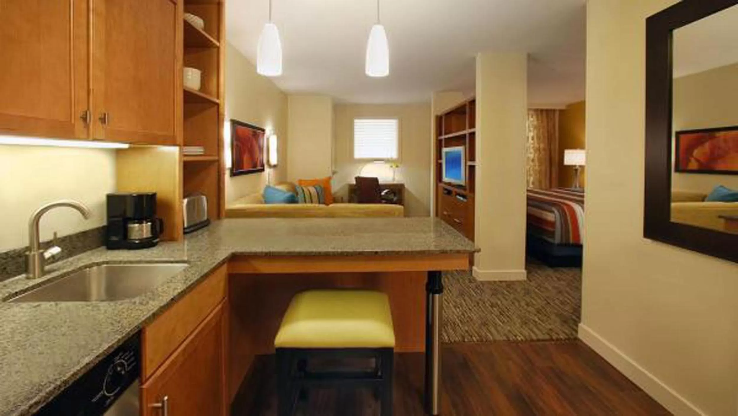 King Studio with Roll-In Shower - Disability Access in Hyatt House Naperville/Warrenville