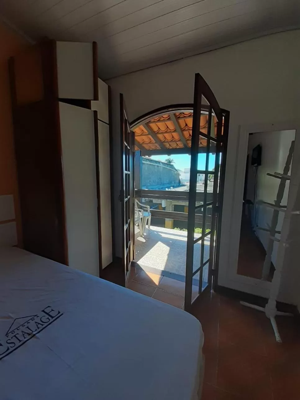 Bed in Pousada Estalage