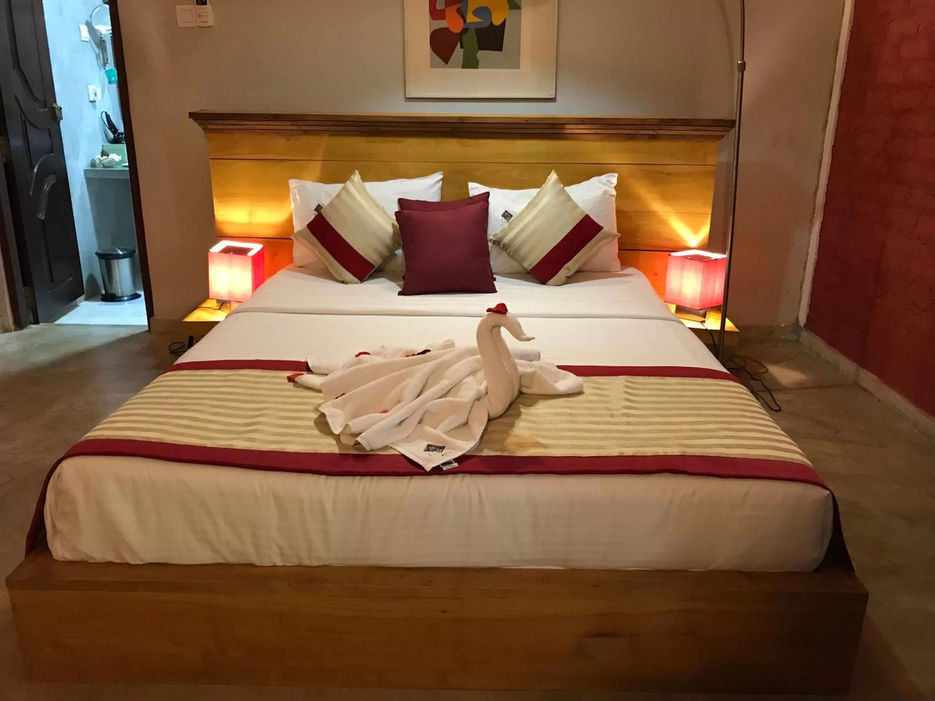 Bed in Hotel Heladiv