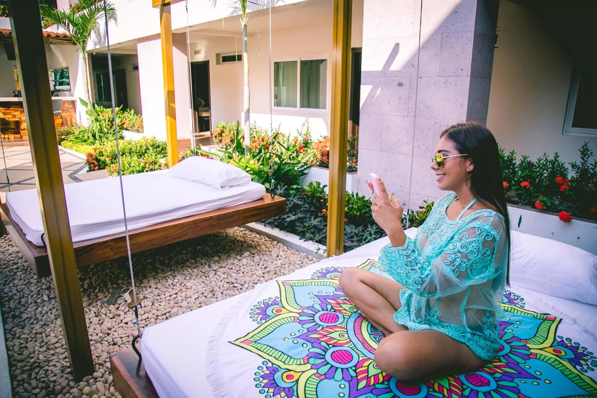 Garden in Luxury Hotel Inn