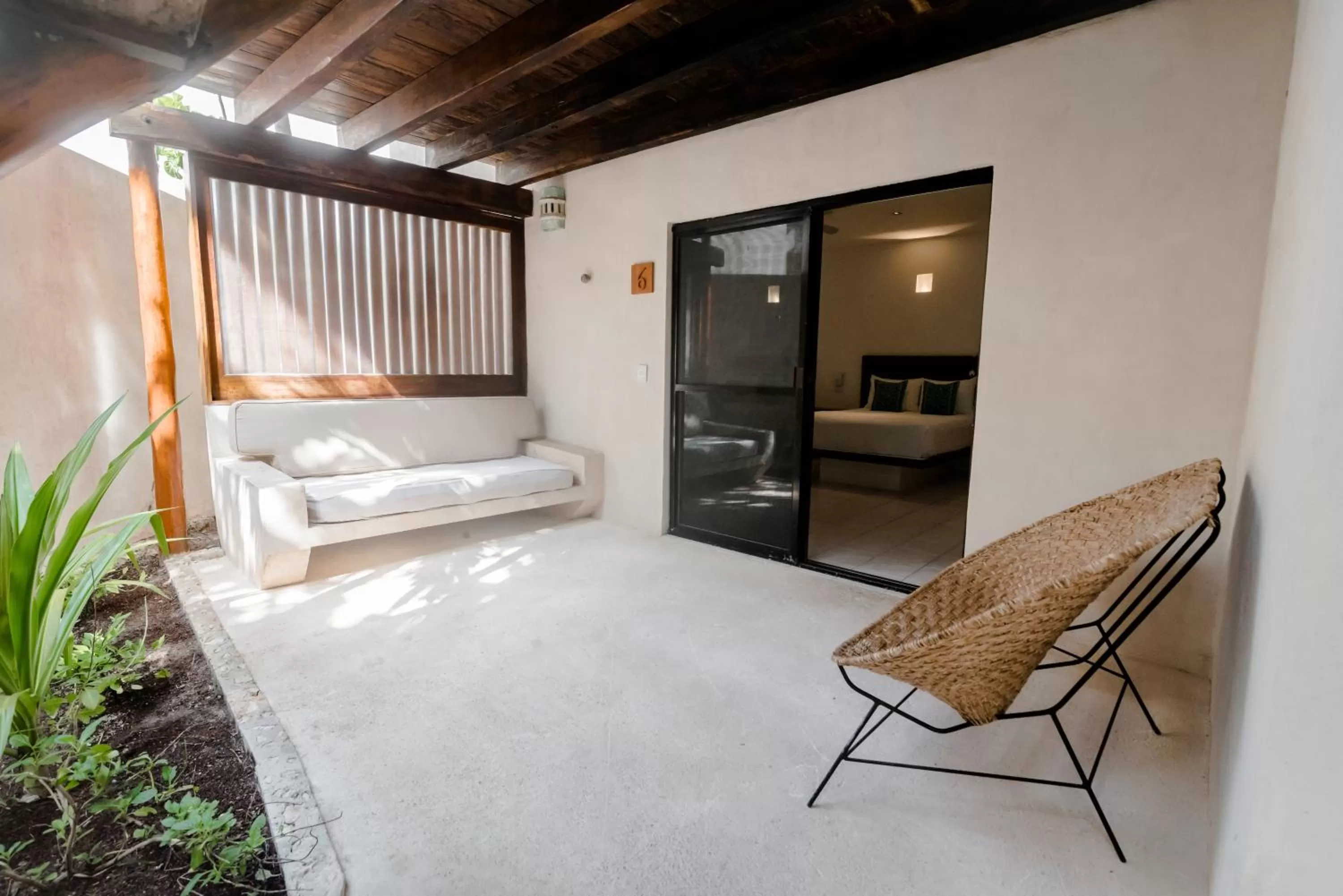 Seating area in Na Balam Hotel