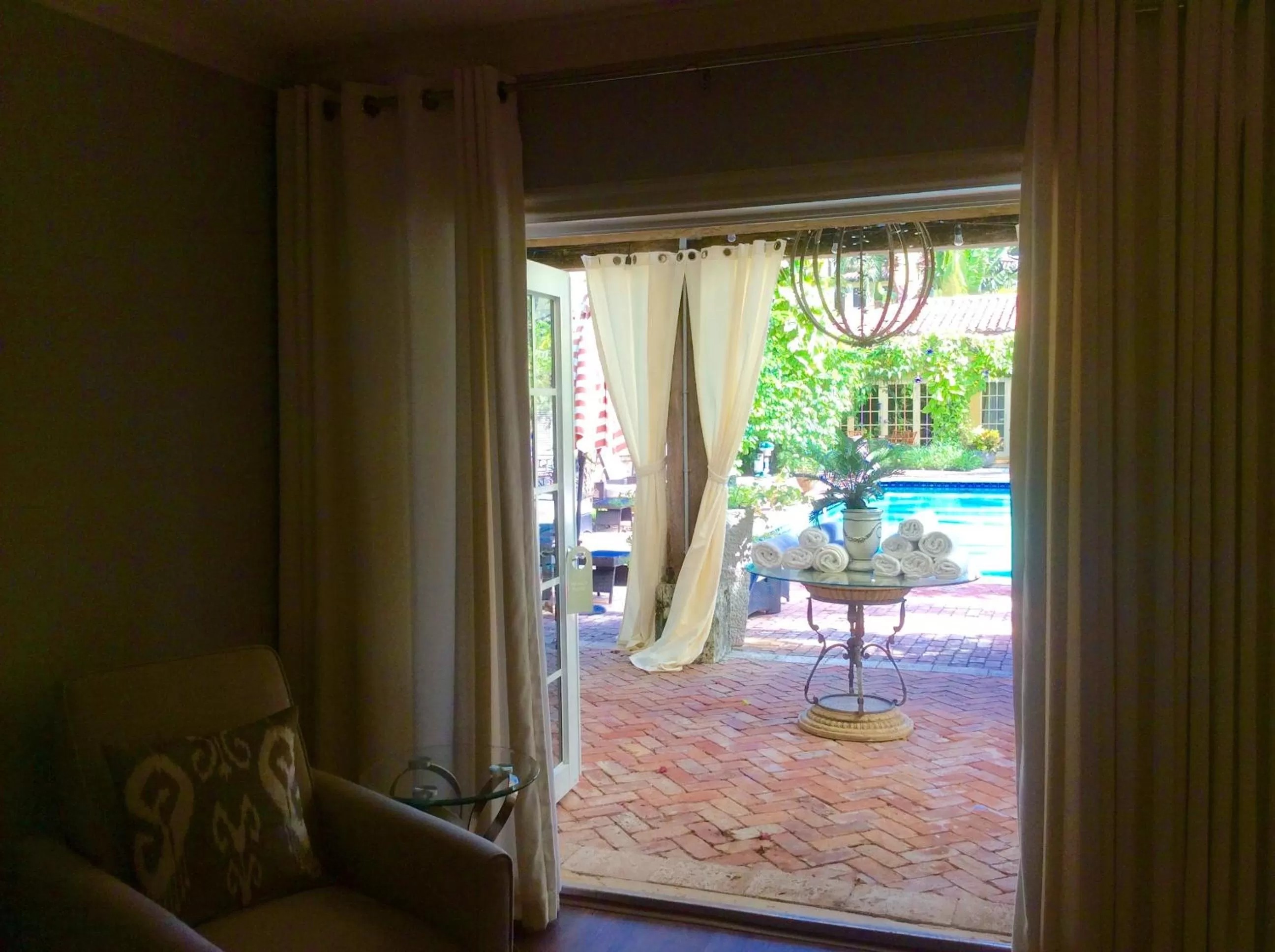 Pool view in Hotel Escalante