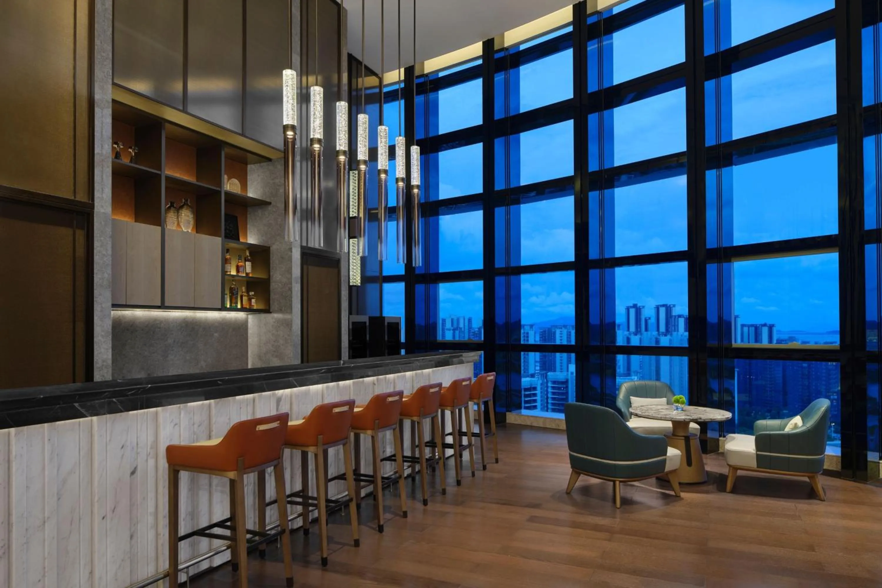 Lobby or reception in Zhuhai Marriott Hotel Jinwan