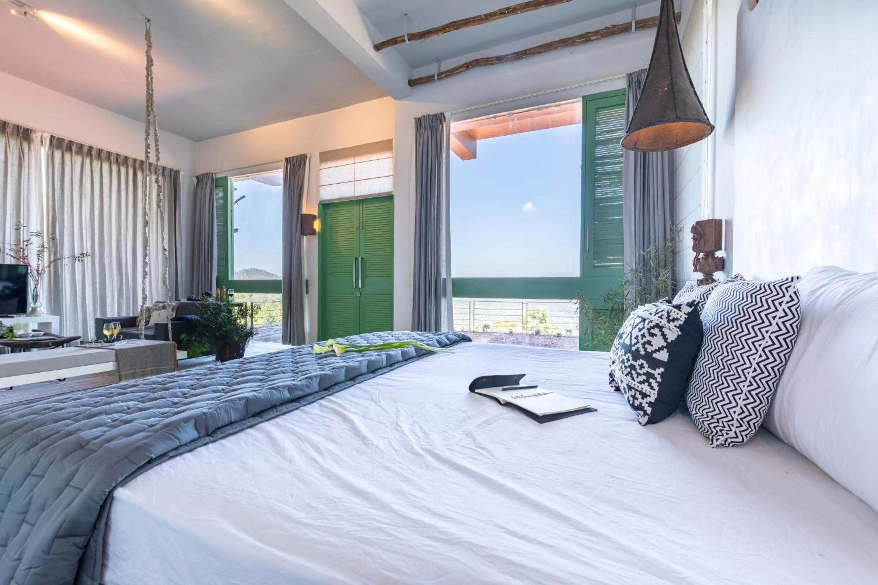 View (from property/room), Bed in Seclude Kasauli, Himachal Pradesh