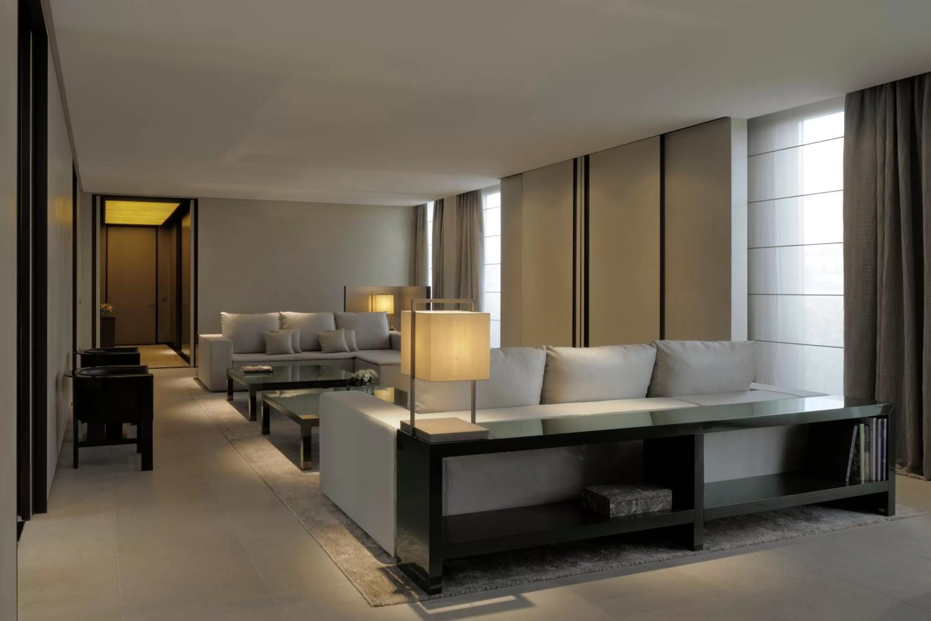 Living room in Armani Hotel Milano