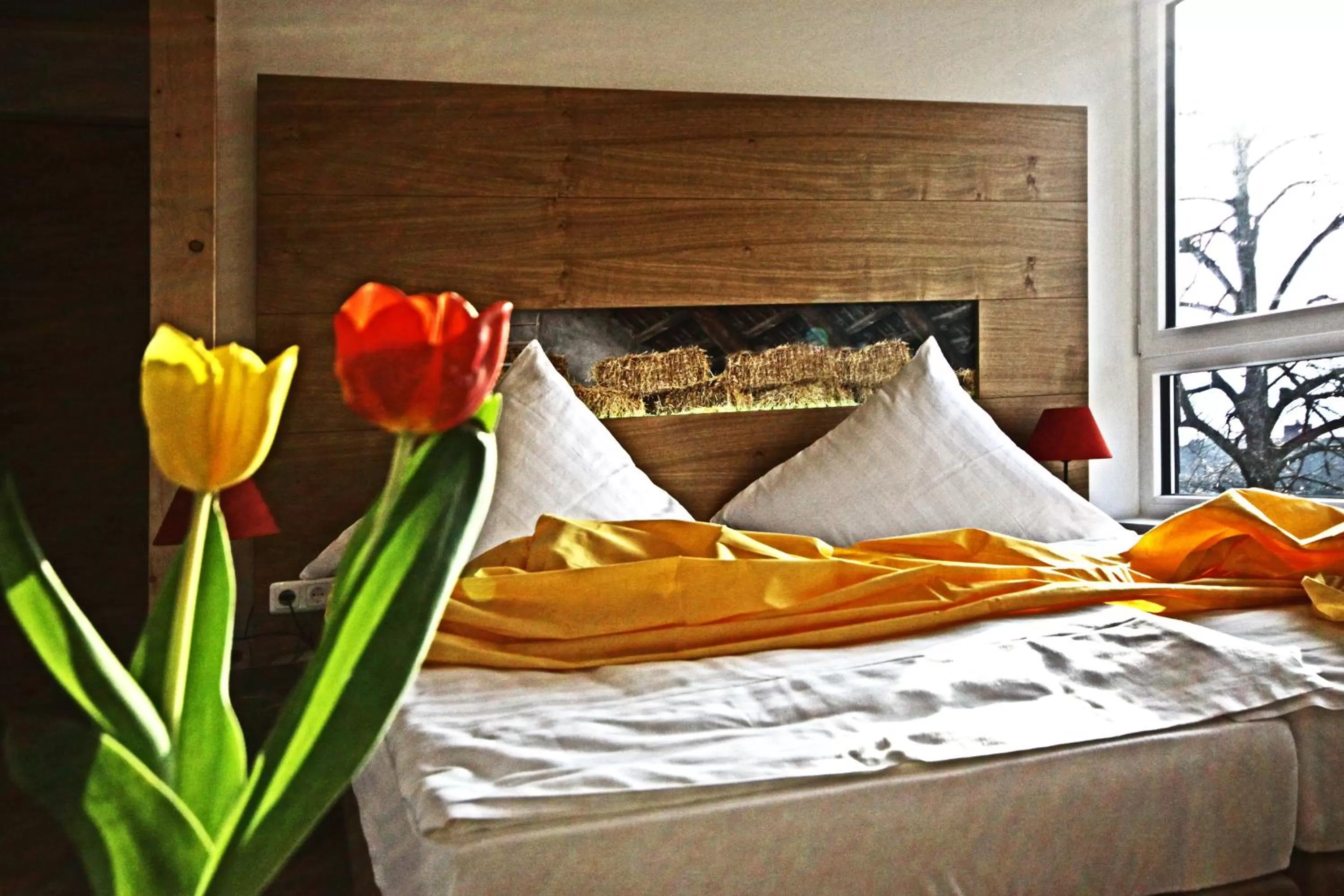 Bed in Hotel Restaurant Lindenhof